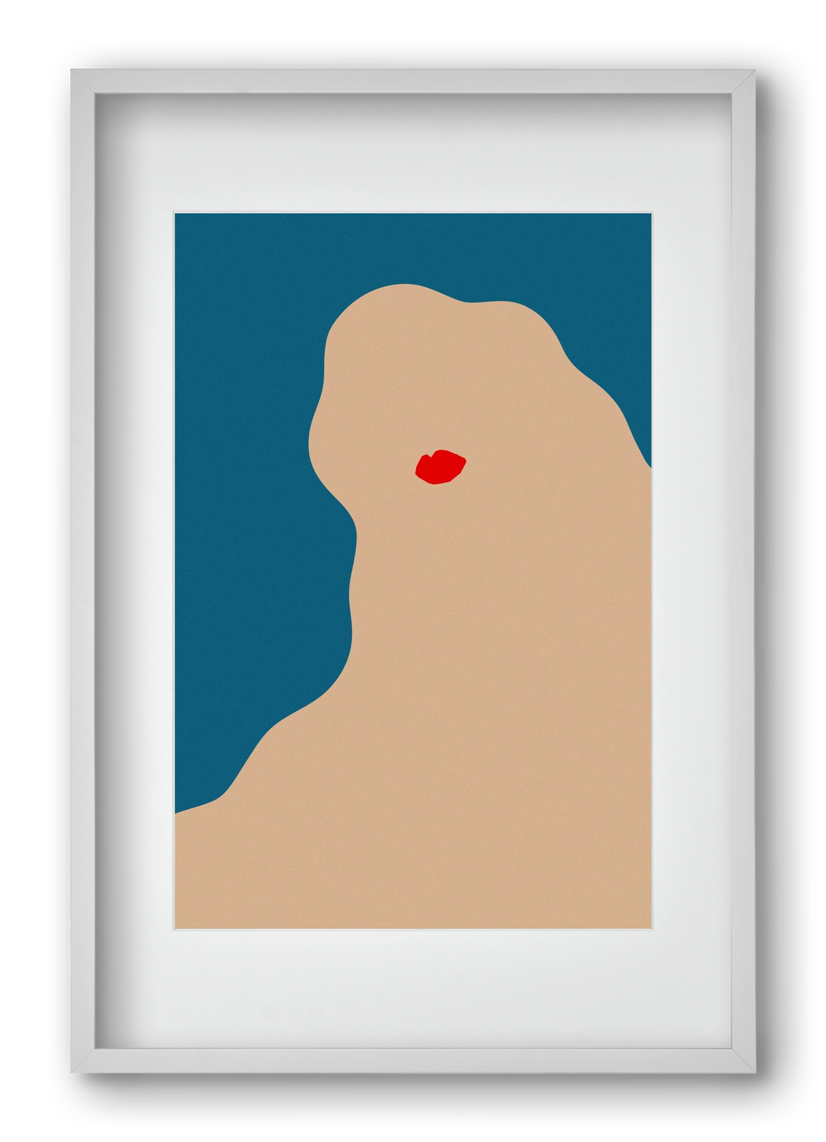 AFFECTION, 40x60 cm (30x45 cm), Fehér keret, paszpartuval