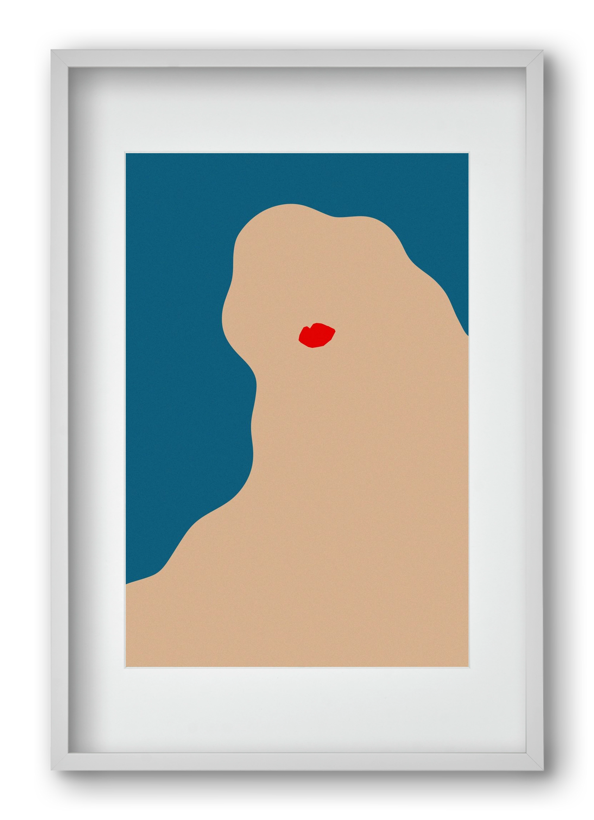 AFFECTION, 40x60 cm (30x45 cm), Fehér keret, paszpartuval