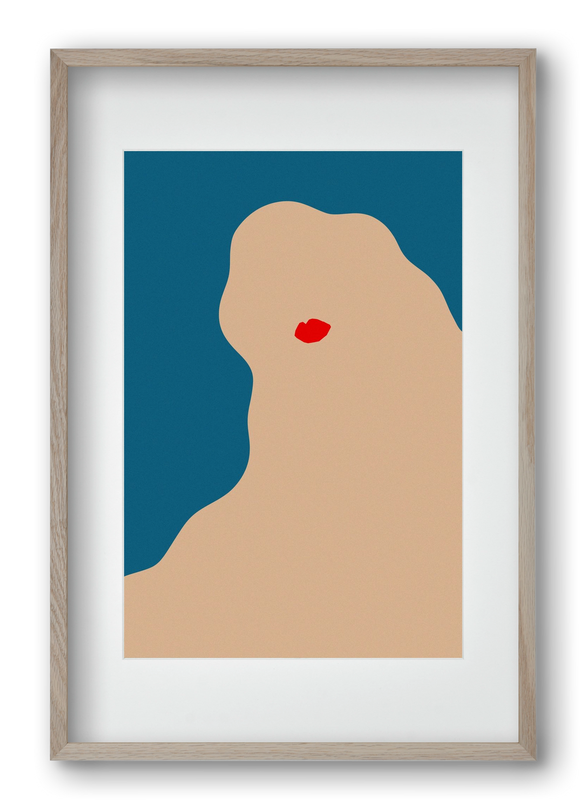 AFFECTION, 40x60 cm (30x45 cm), Tölgy keret, paszpartuval