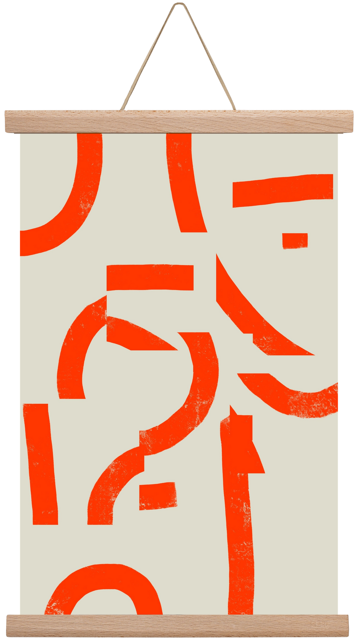 Process, 30x45 cm (30x45 cm), Tölgy akasztó