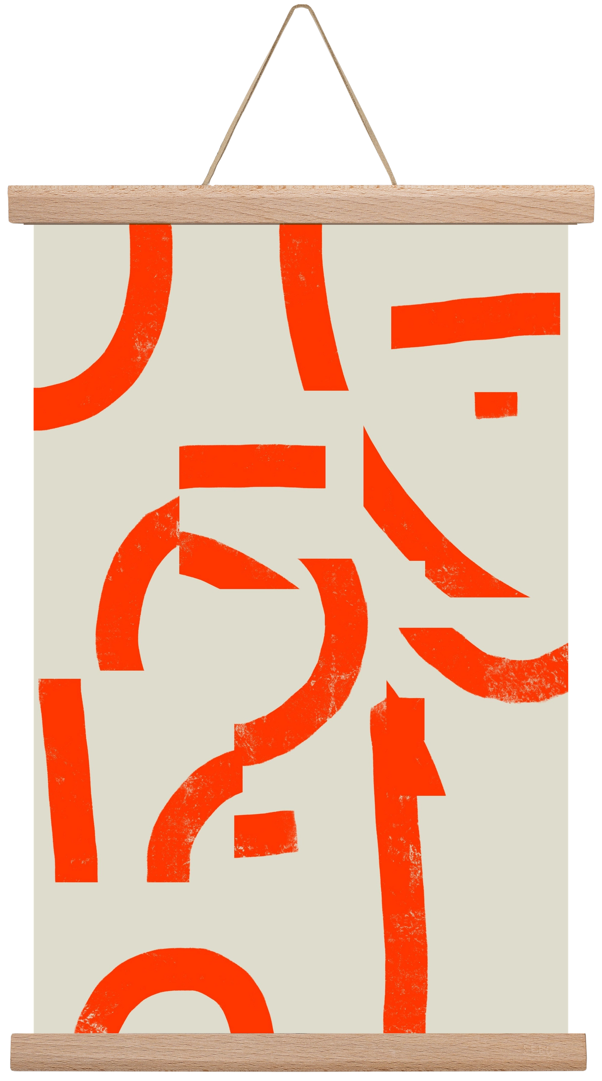 Process, 30x45 cm (30x45 cm), Tölgy akasztó