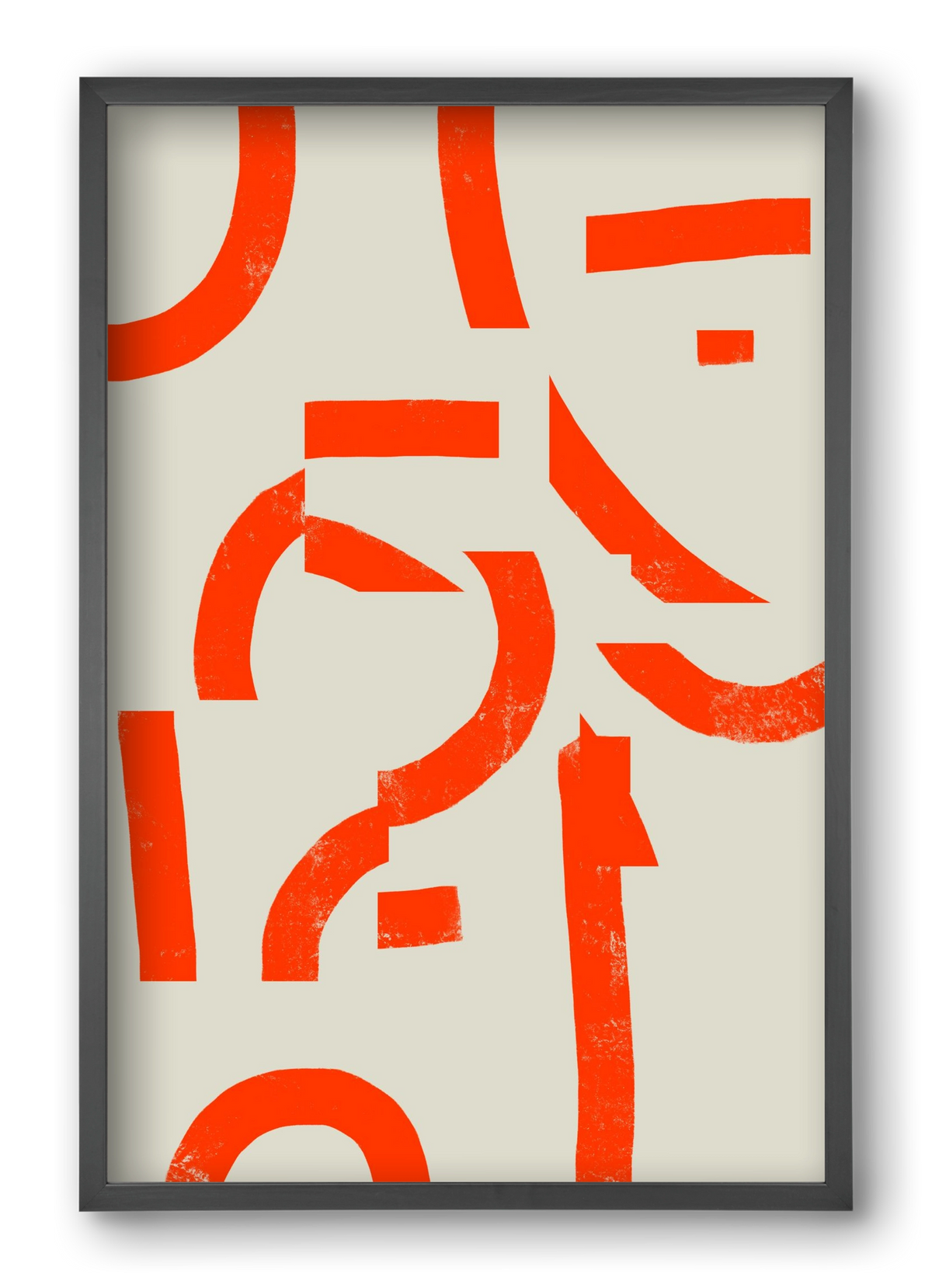 Process, 40x60 cm (40x60 cm), Fekete keret