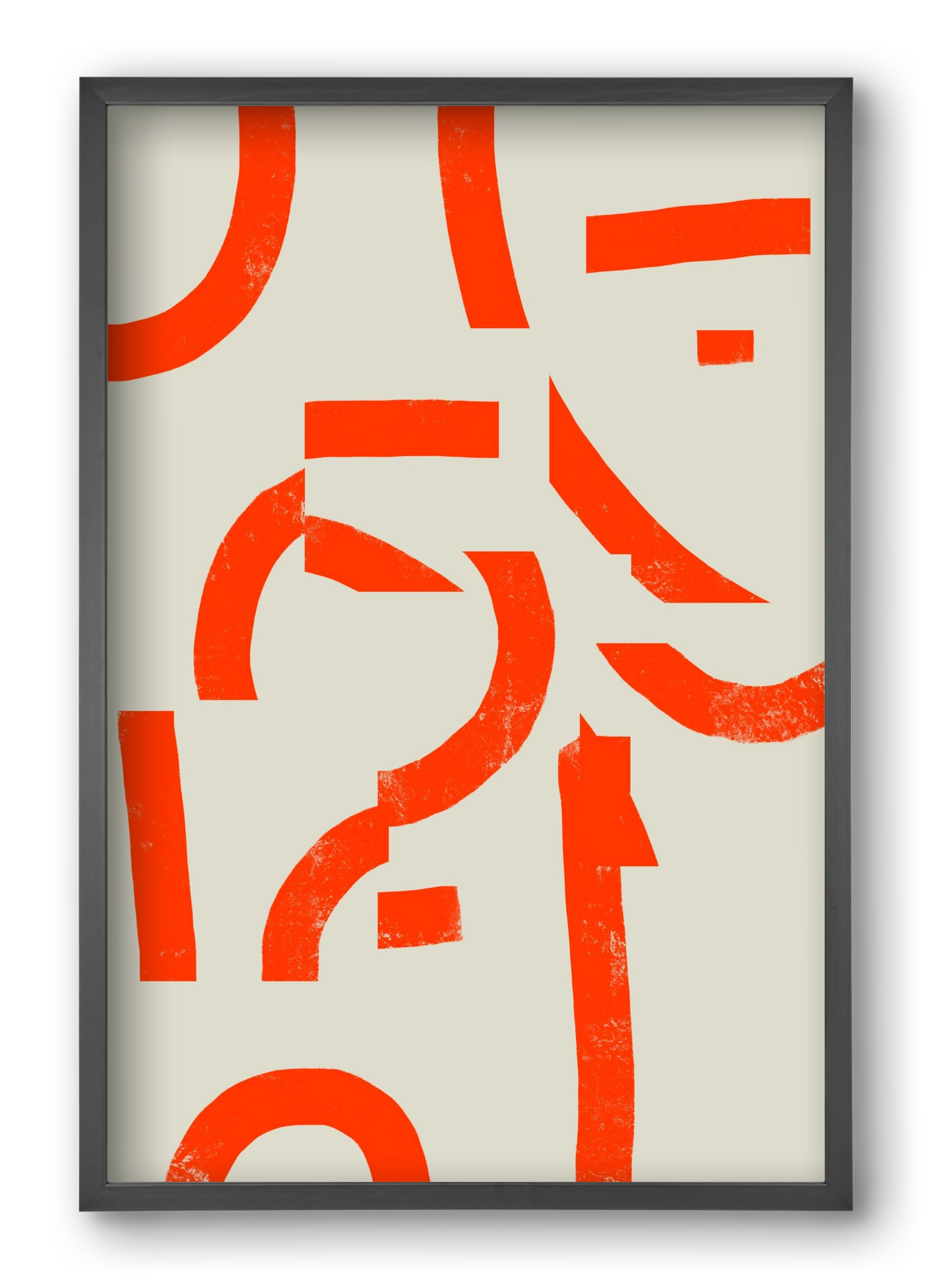 Process, 40x60 cm (40x60 cm), Fekete keret