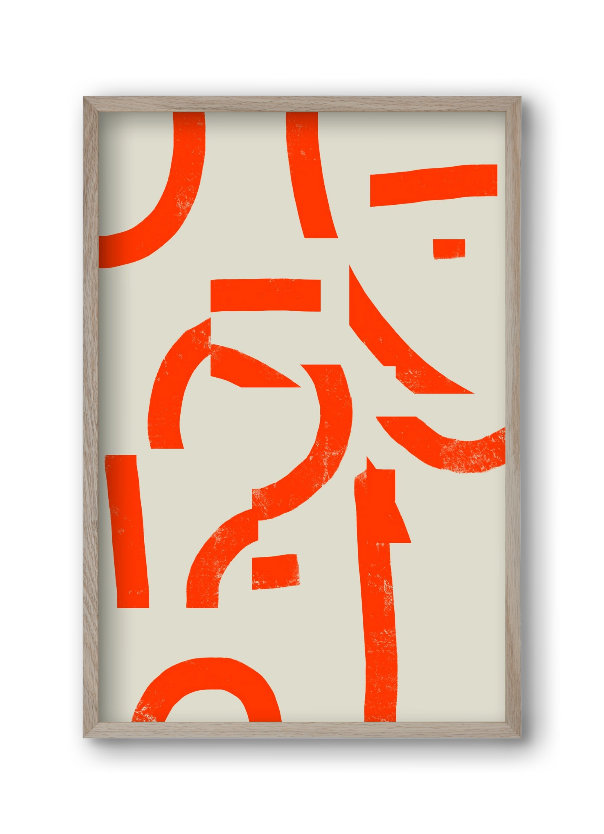 Process, 30x45 cm (30x45 cm), Tölgy keret