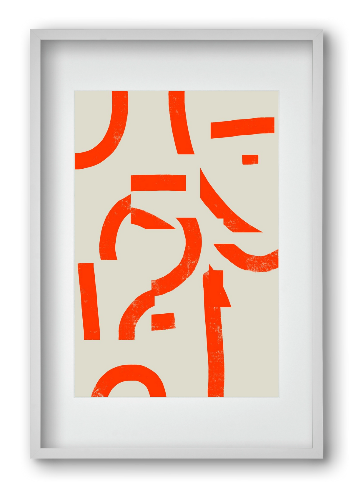 Process, 40x60 cm (30x45 cm), Fehér keret, paszpartuval