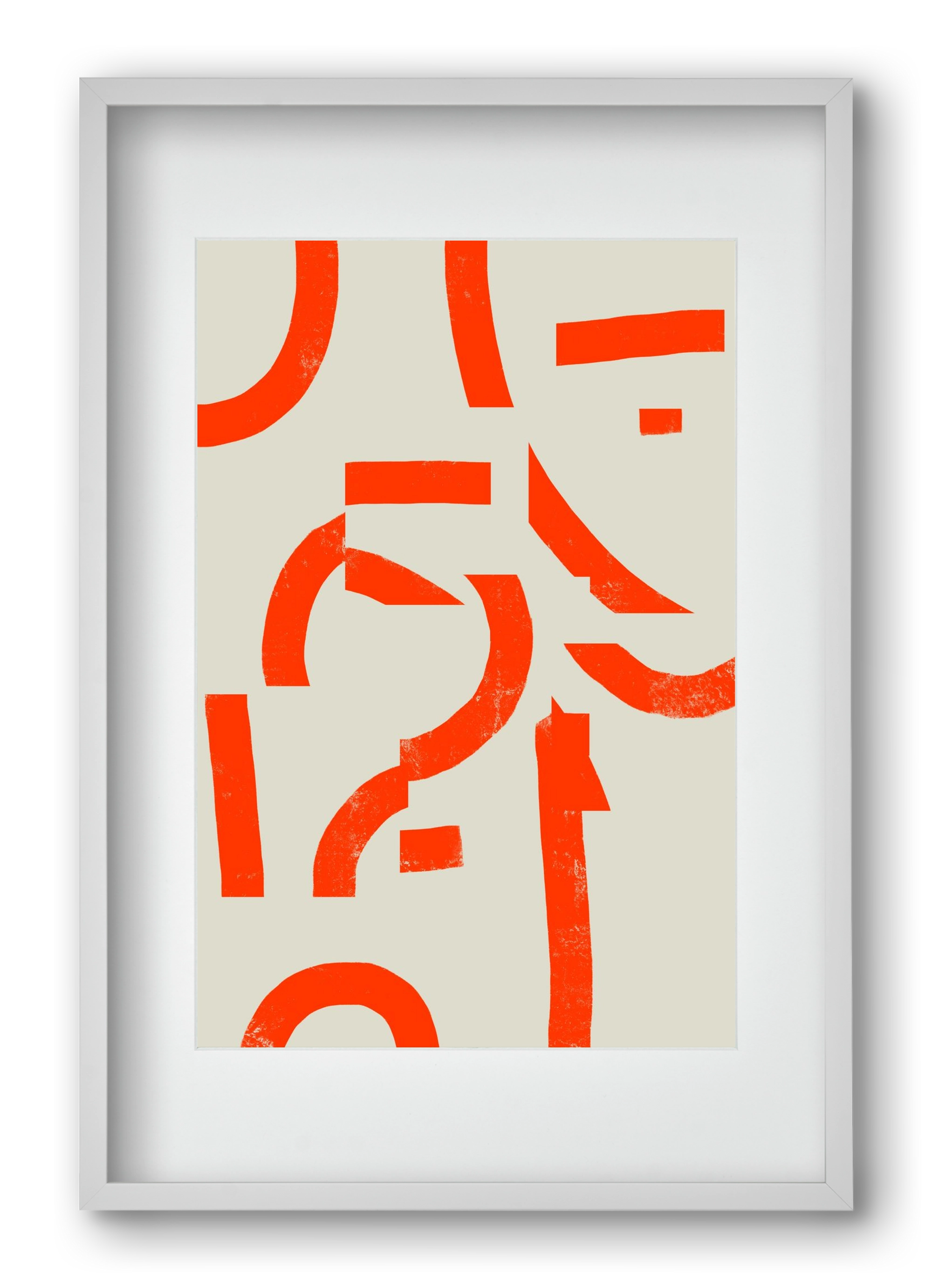 Process, 40x60 cm (30x45 cm), Fehér keret, paszpartuval