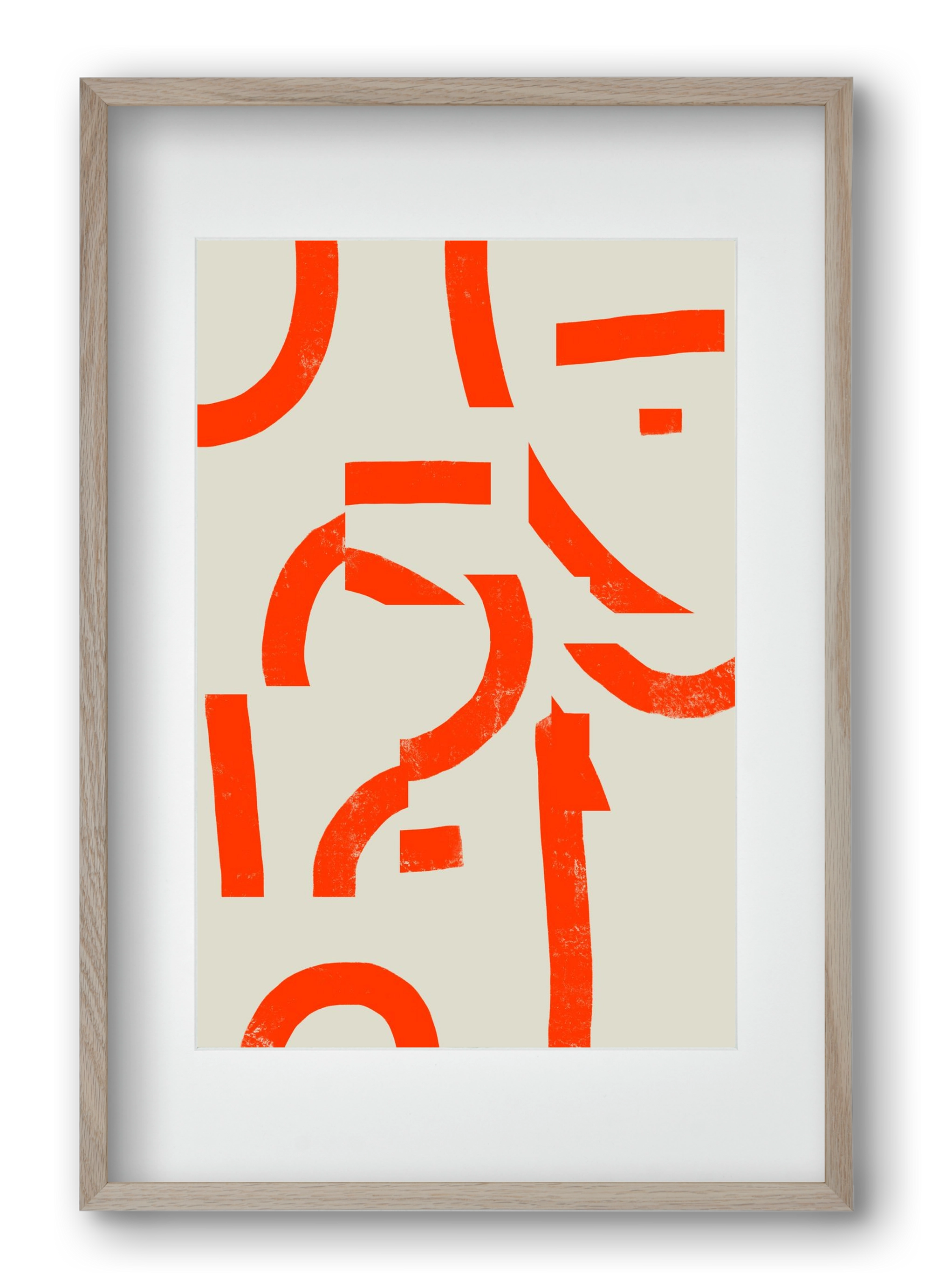 Process, 40x60 cm (30x45 cm), Tölgy keret, paszpartuval