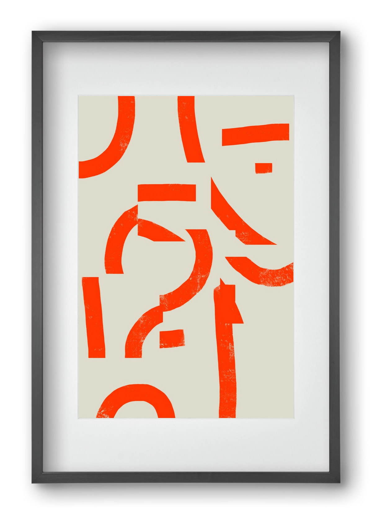 Process, 40x60 cm (30x45 cm), Fekete keret, paszpartuval