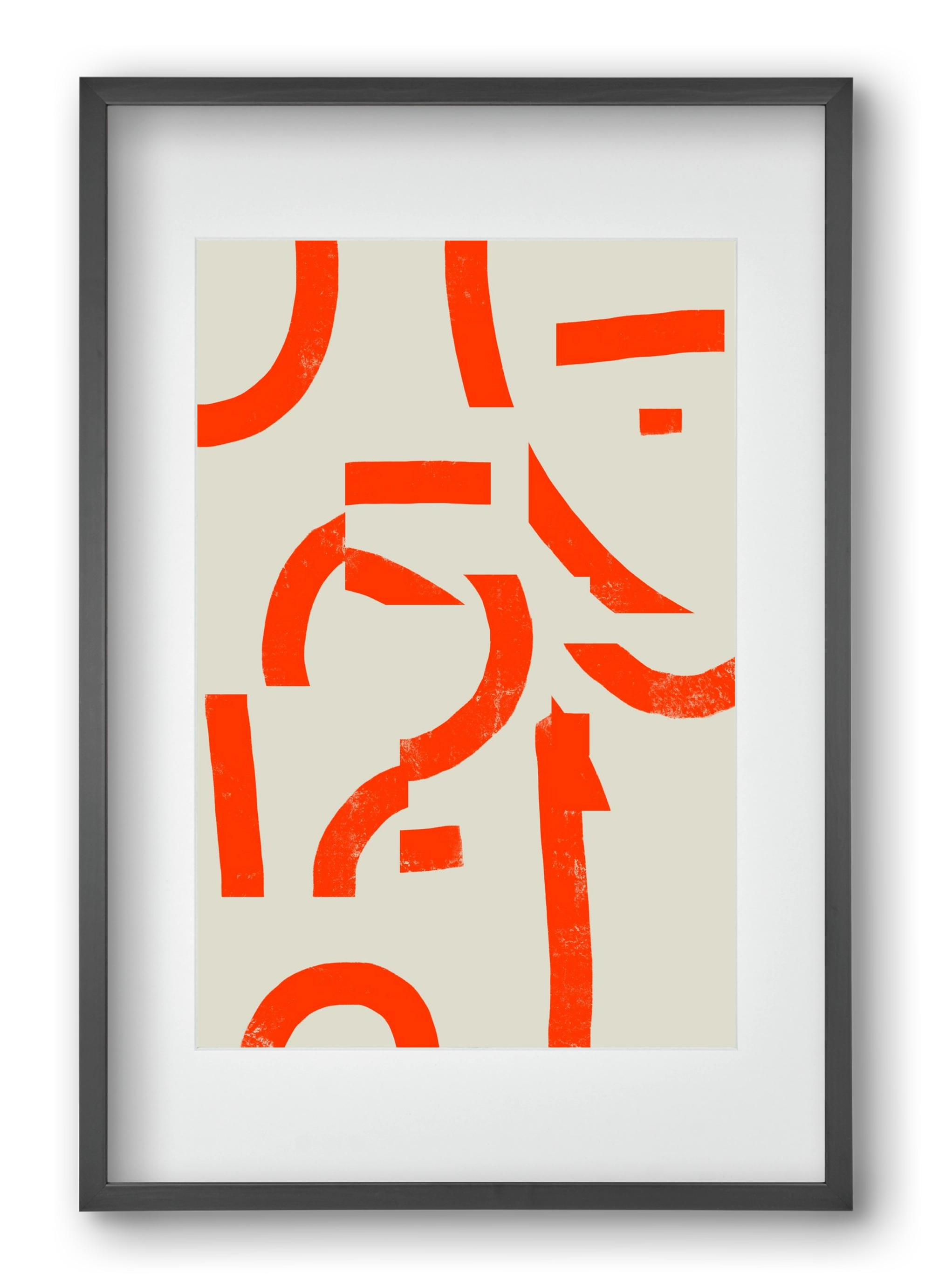 Process, 40x60 cm (30x45 cm), Fekete keret, paszpartuval