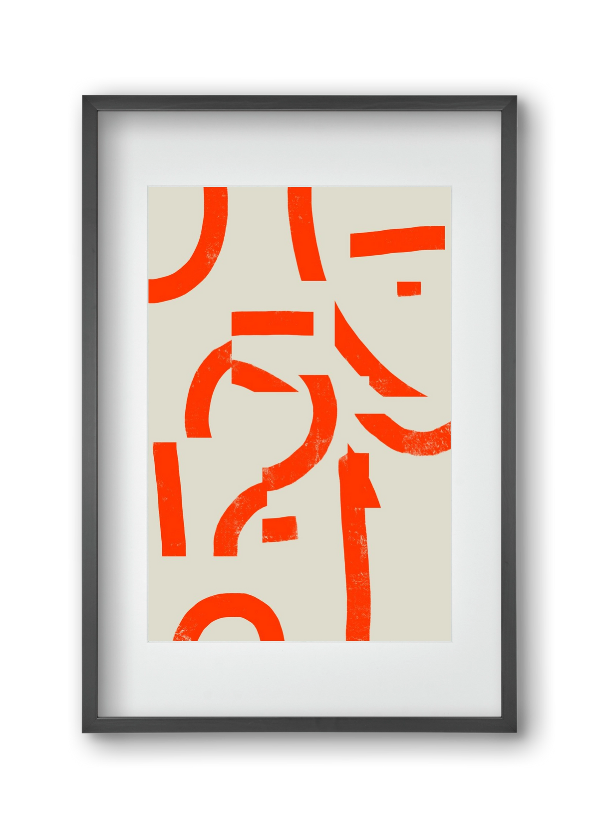 Process, 30x45 cm (20x30 cm), Fekete keret, paszpartuval