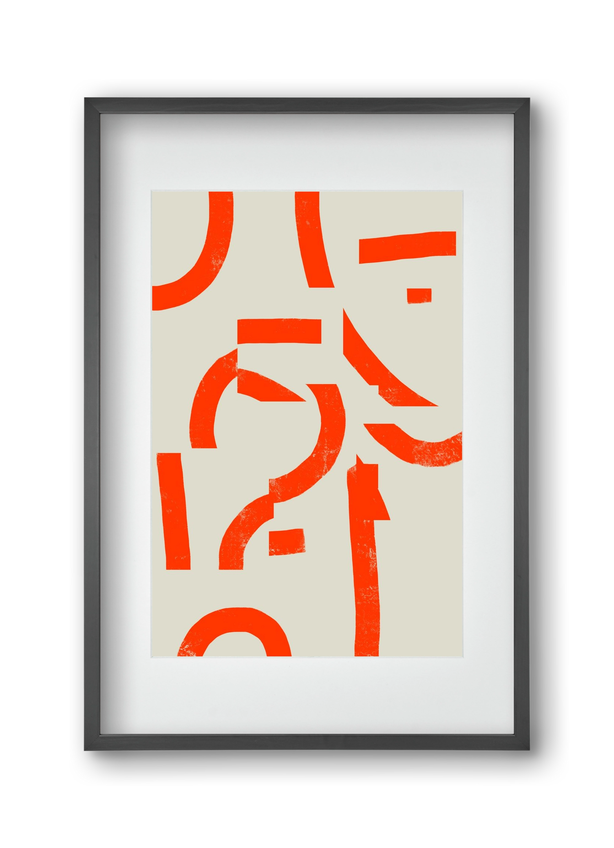 Process, 30x45 cm (20x30 cm), Fekete keret, paszpartuval