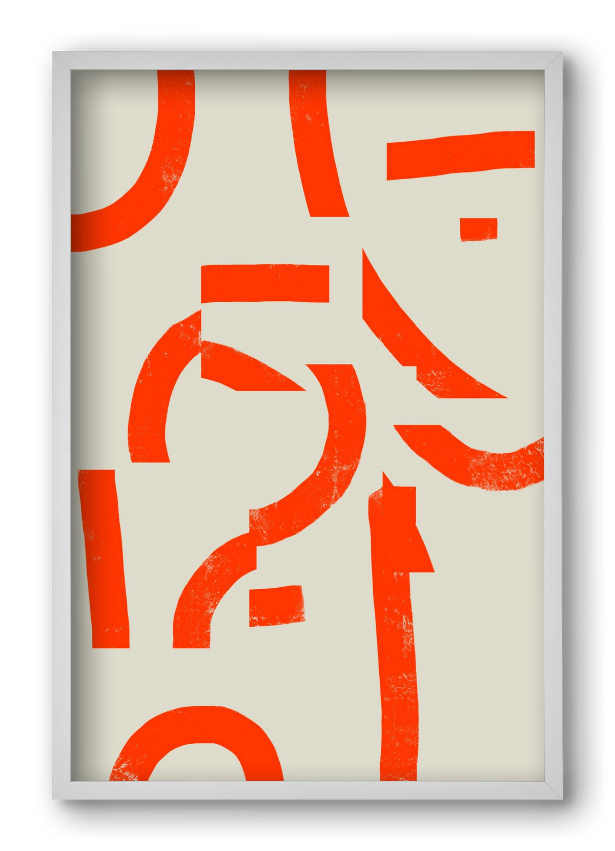 Process, 40x60 cm (40x60 cm), Fehér keret