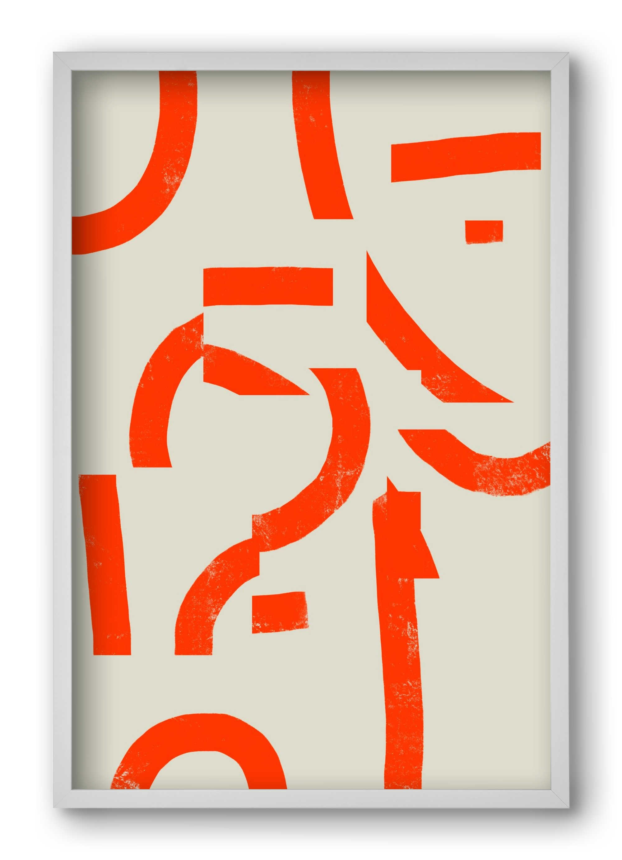 Process, 40x60 cm (40x60 cm), Fehér keret