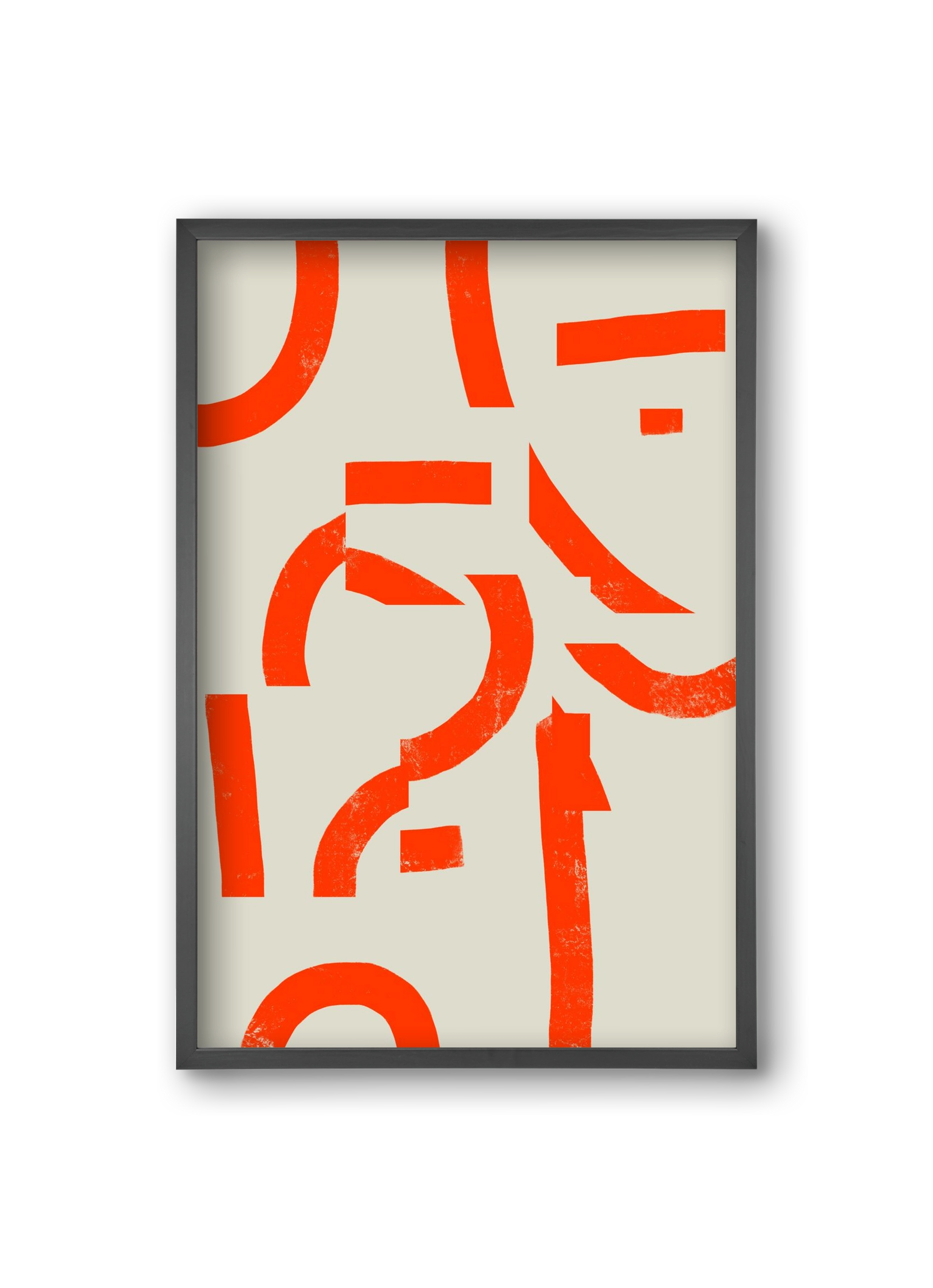 Process, 20x30 cm (20x30 cm), Fekete keret