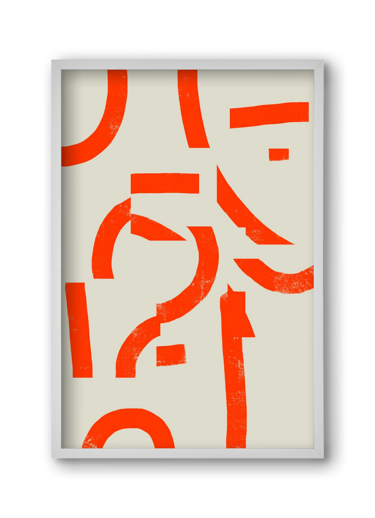 Process, 30x45 cm (30x45 cm), Fehér keret