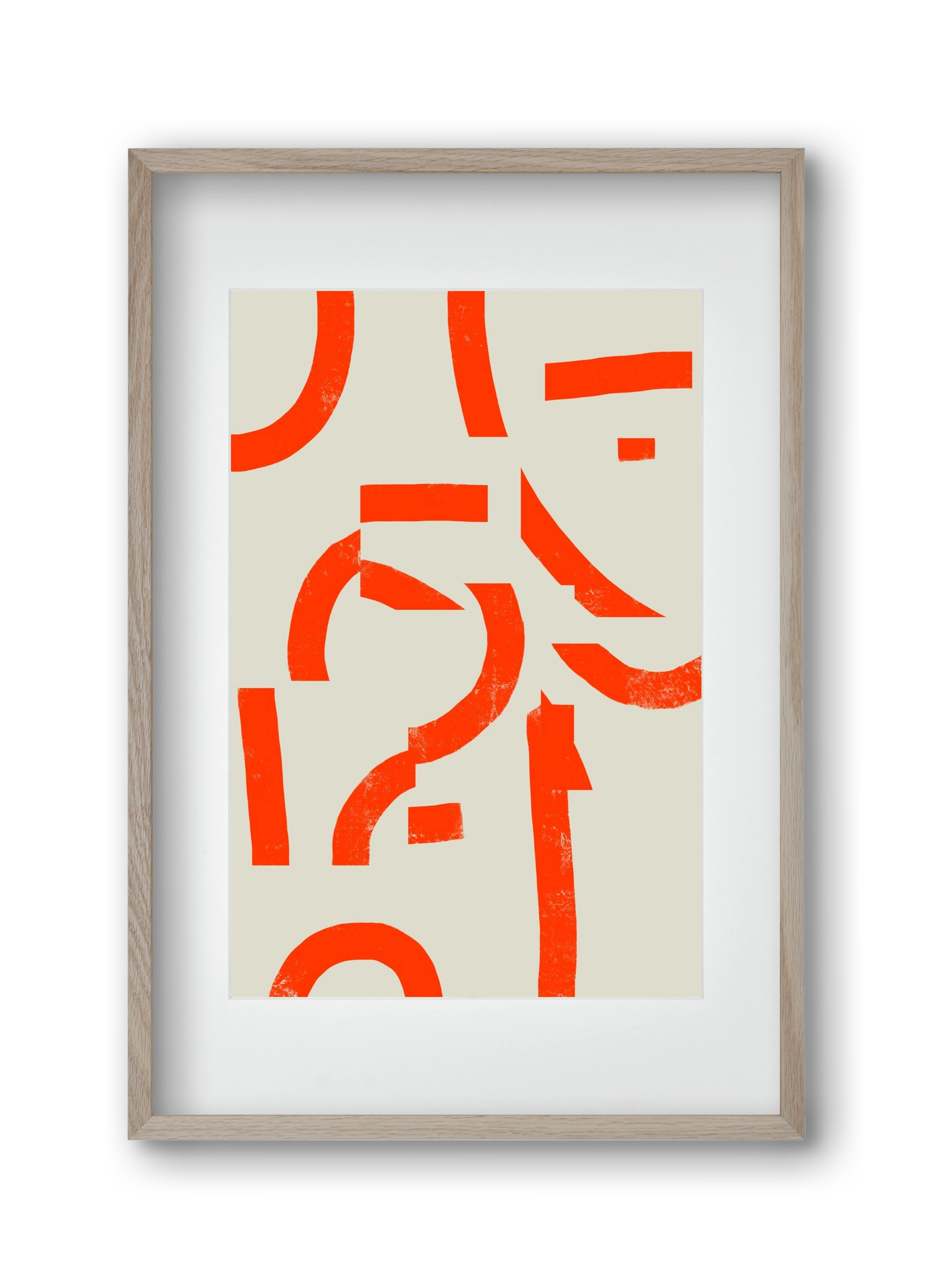 Process, 30x45 cm (20x30 cm), Tölgy keret, paszpartuval