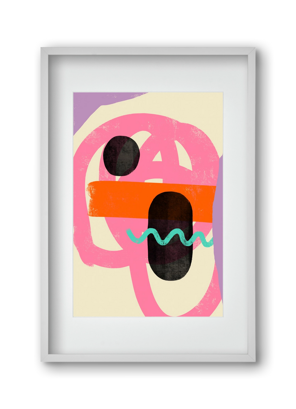 THOUGHTS, 30x45 cm (20x30 cm), Fehér keret, paszpartuval