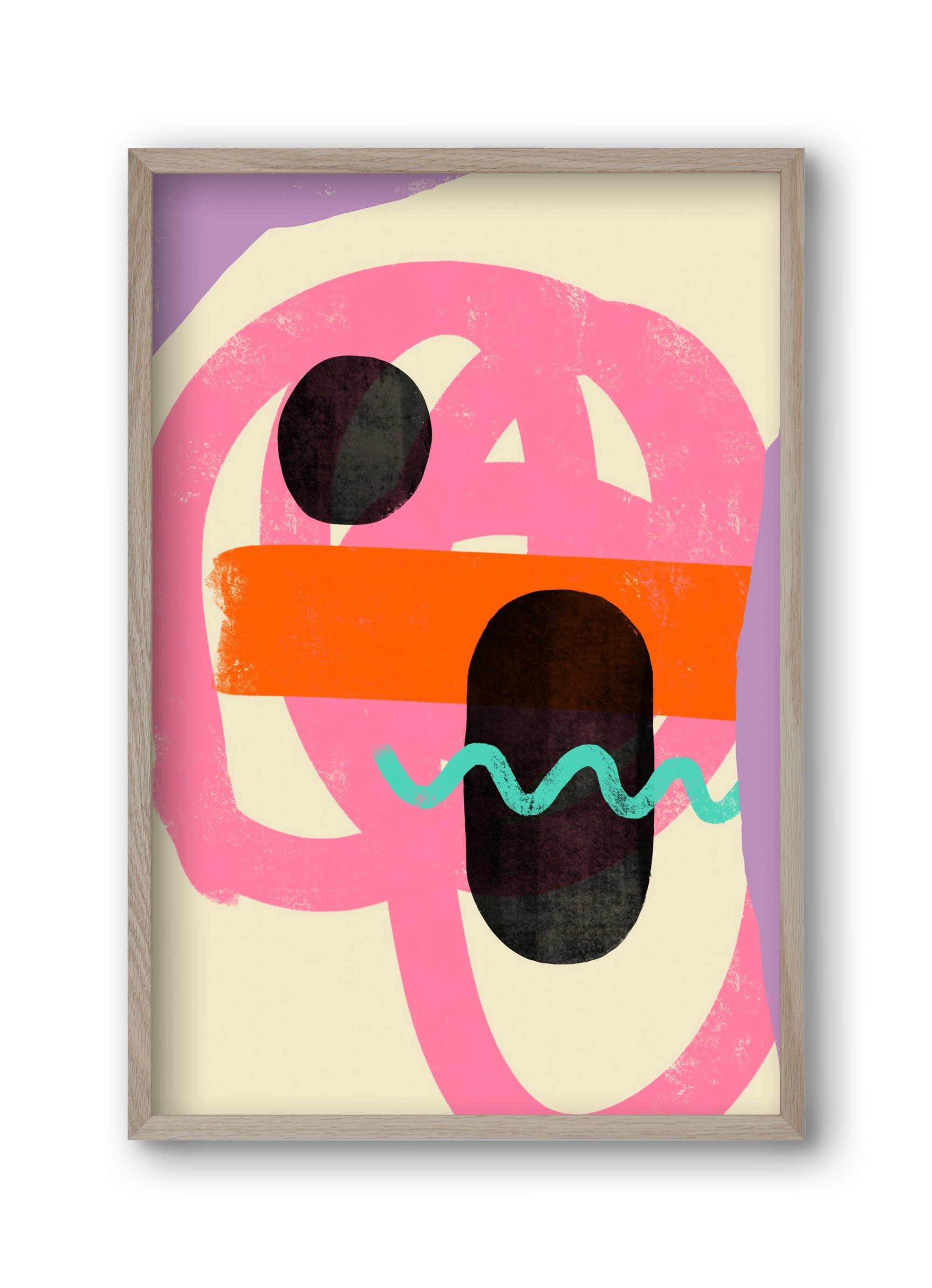 THOUGHTS, 30x45 cm (30x45 cm), Tölgy keret