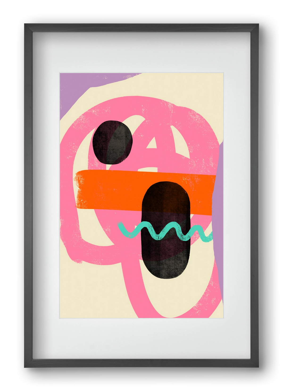 THOUGHTS, 40x60 cm (30x45 cm), Fekete keret, paszpartuval