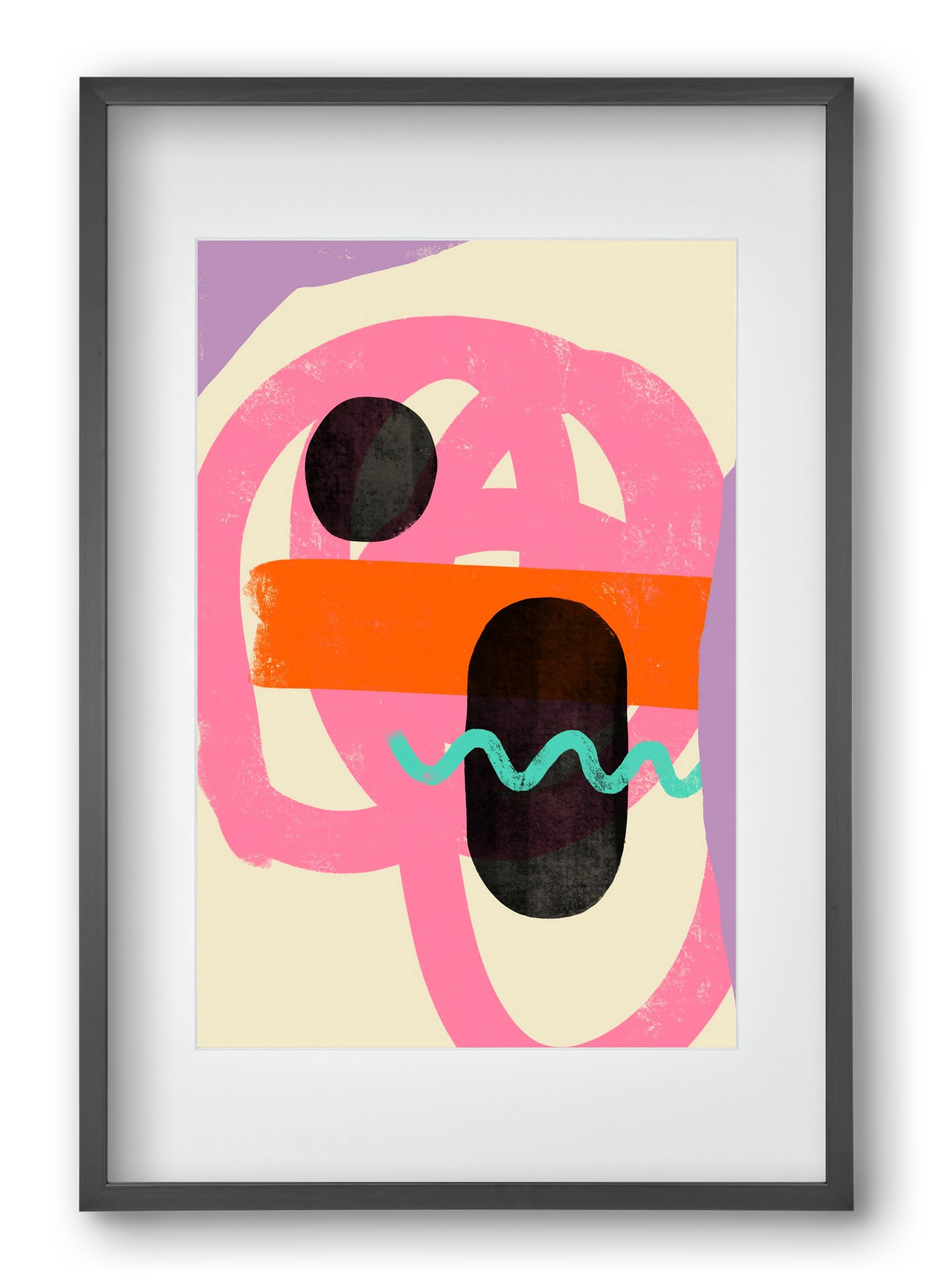 THOUGHTS, 40x60 cm (30x45 cm), Fekete keret, paszpartuval