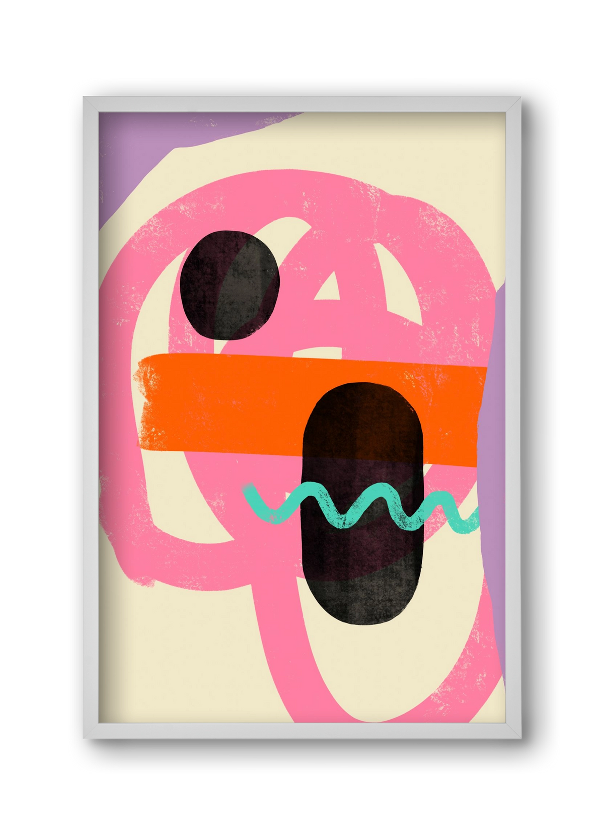 THOUGHTS, 30x45 cm (30x45 cm), Fehér keret