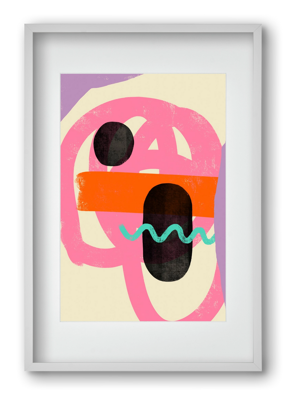 THOUGHTS, 40x60 cm (30x45 cm), Fehér keret, paszpartuval