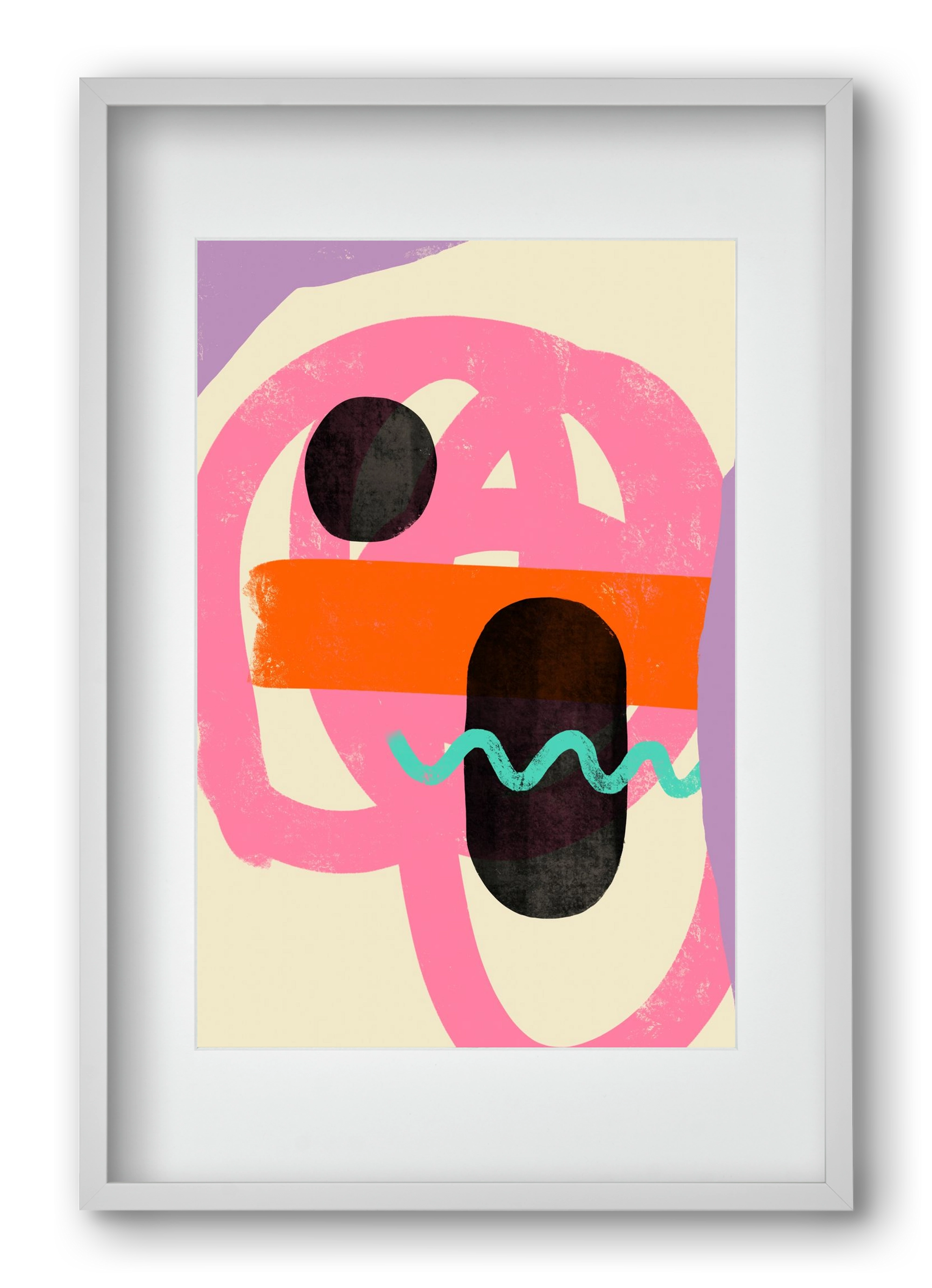 THOUGHTS, 40x60 cm (30x45 cm), Fehér keret, paszpartuval