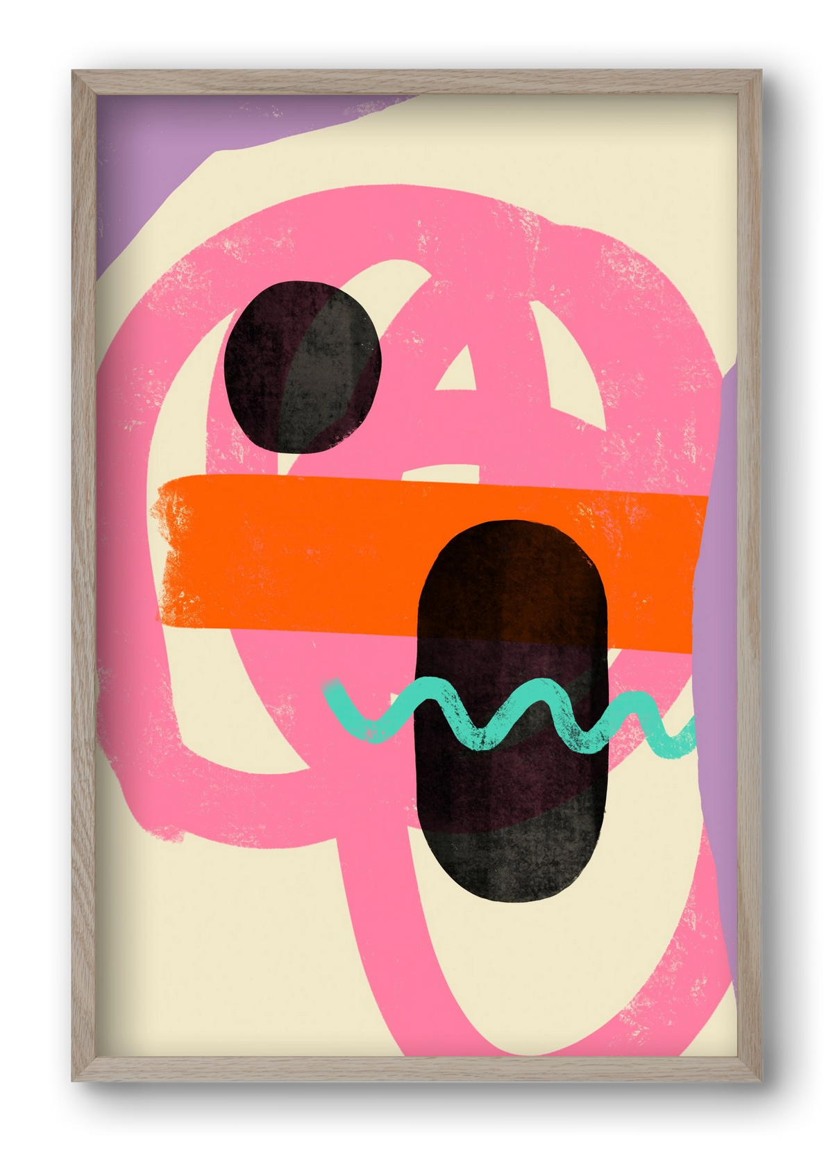 THOUGHTS, 40x60 cm (40x60 cm), Tölgy keret