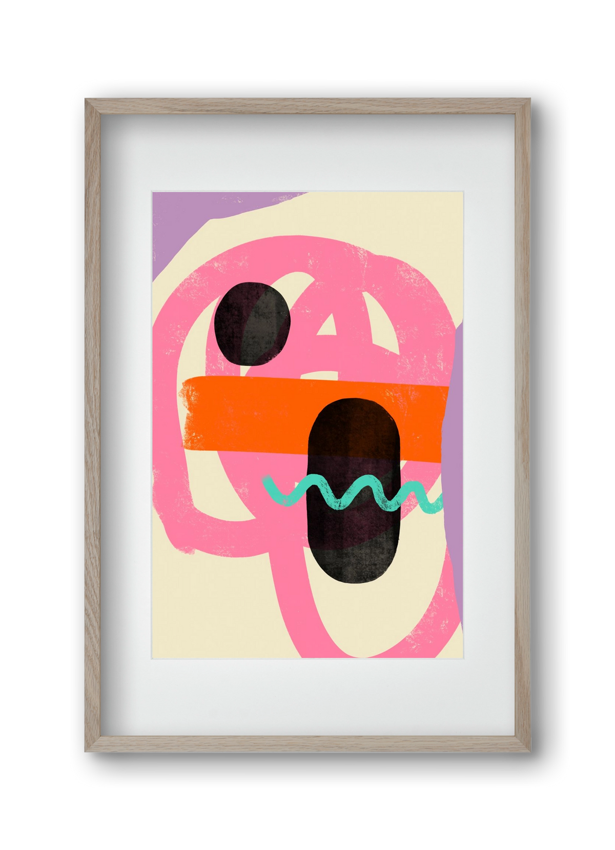 THOUGHTS, 30x45 cm (20x30 cm), Tölgy keret, paszpartuval