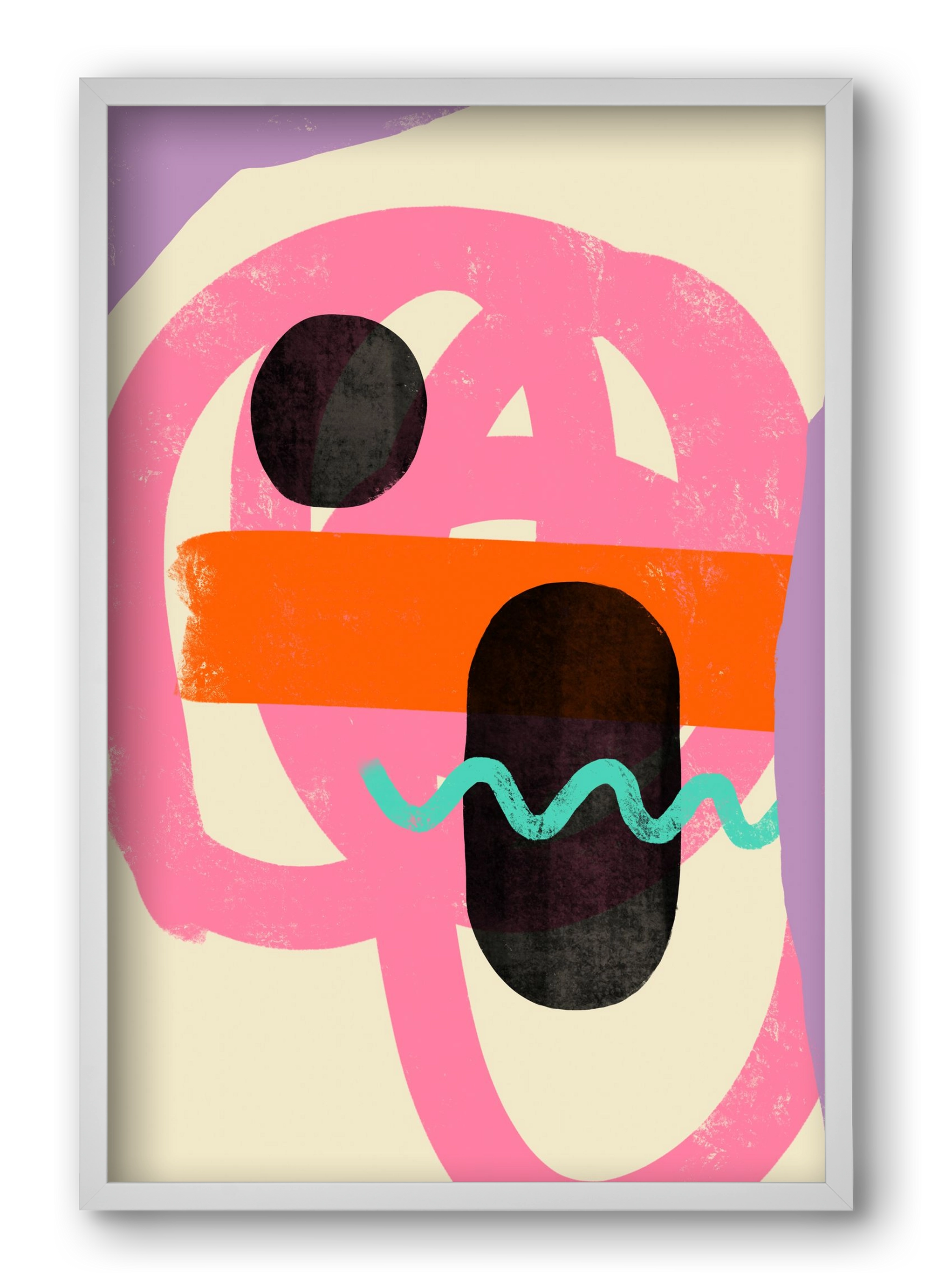 THOUGHTS, 40x60 cm (40x60 cm), Fehér keret