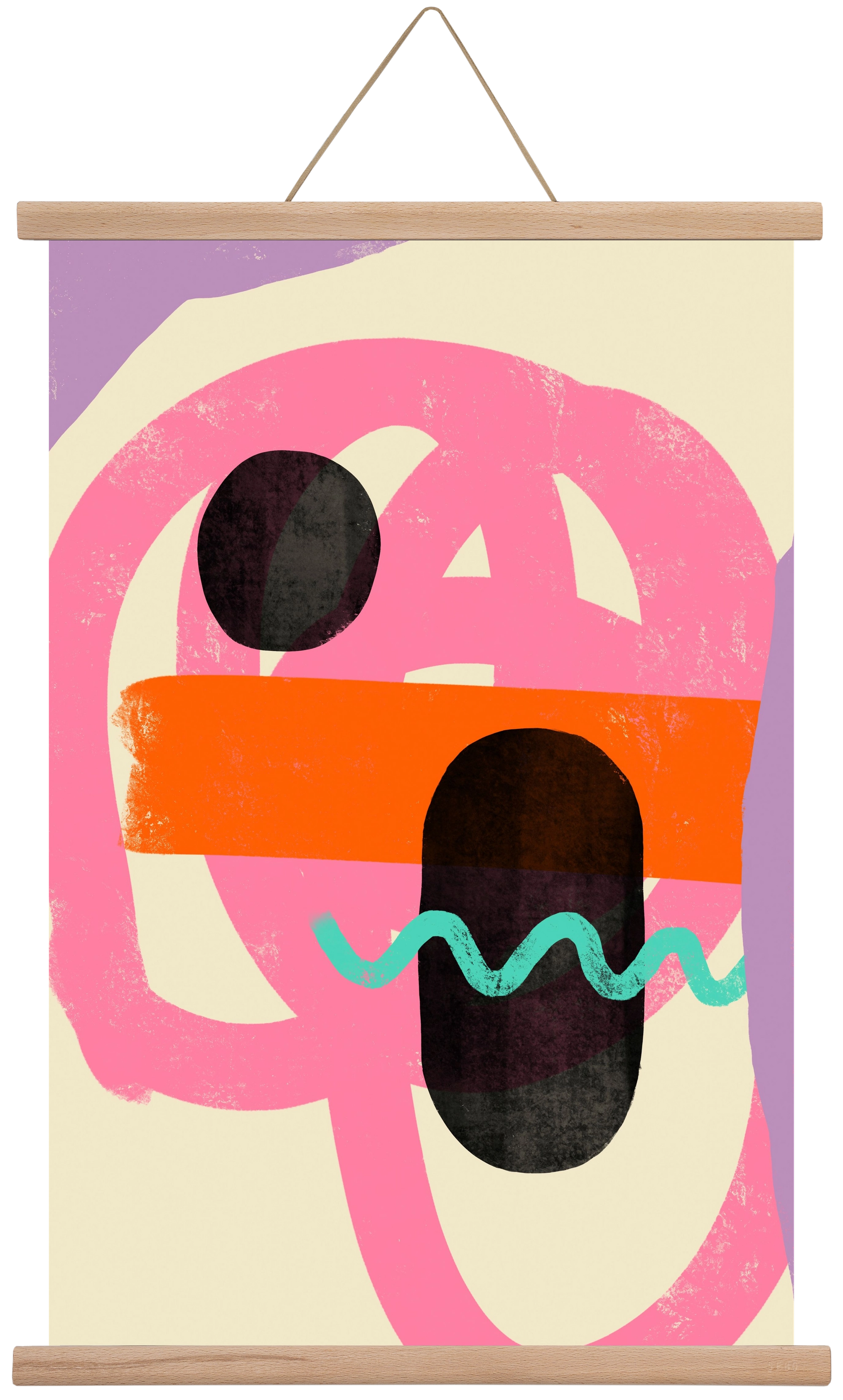 THOUGHTS, 40x60 cm (40x60 cm), Tölgy akasztó