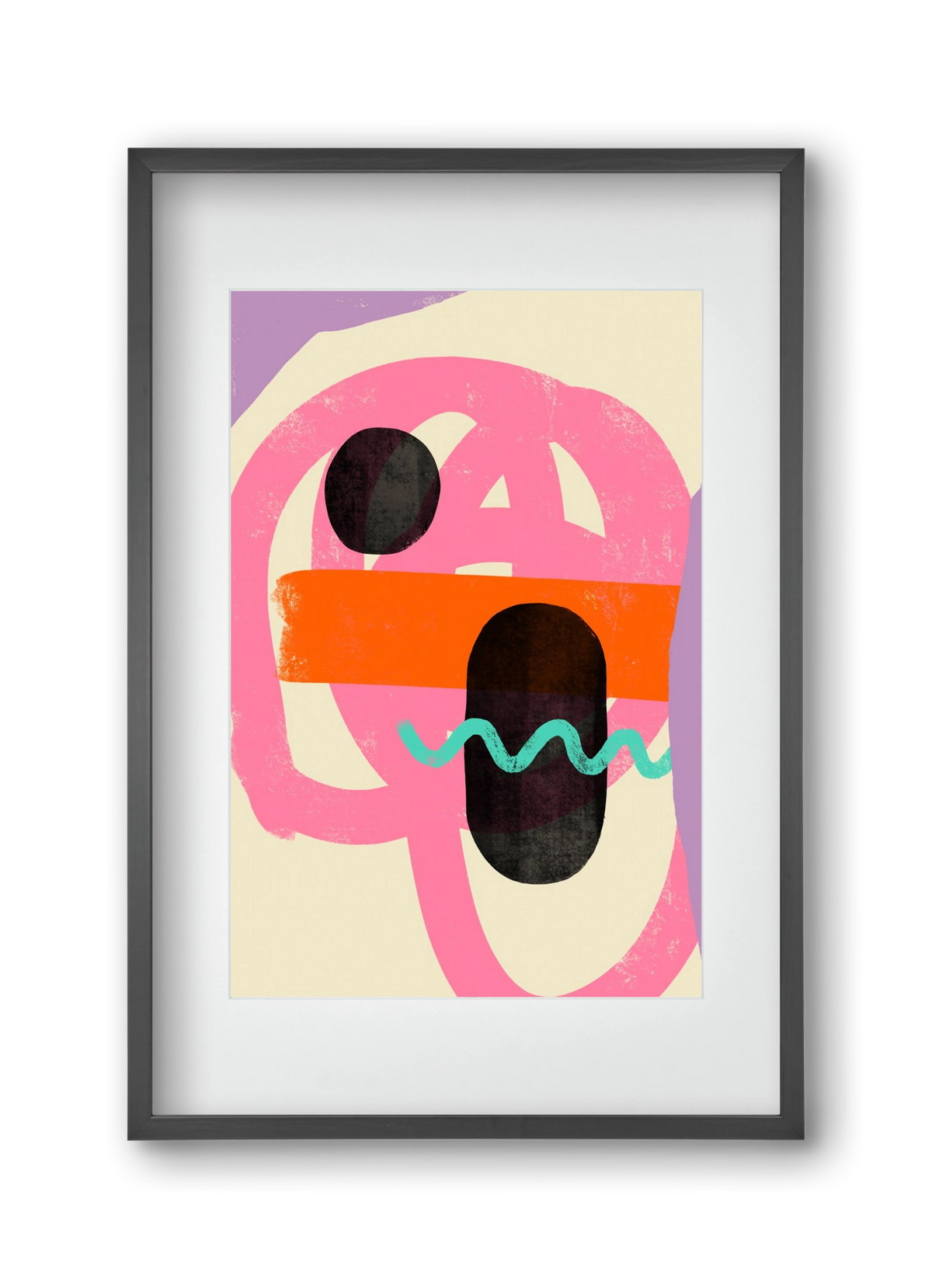 THOUGHTS, 30x45 cm (20x30 cm), Fekete keret, paszpartuval