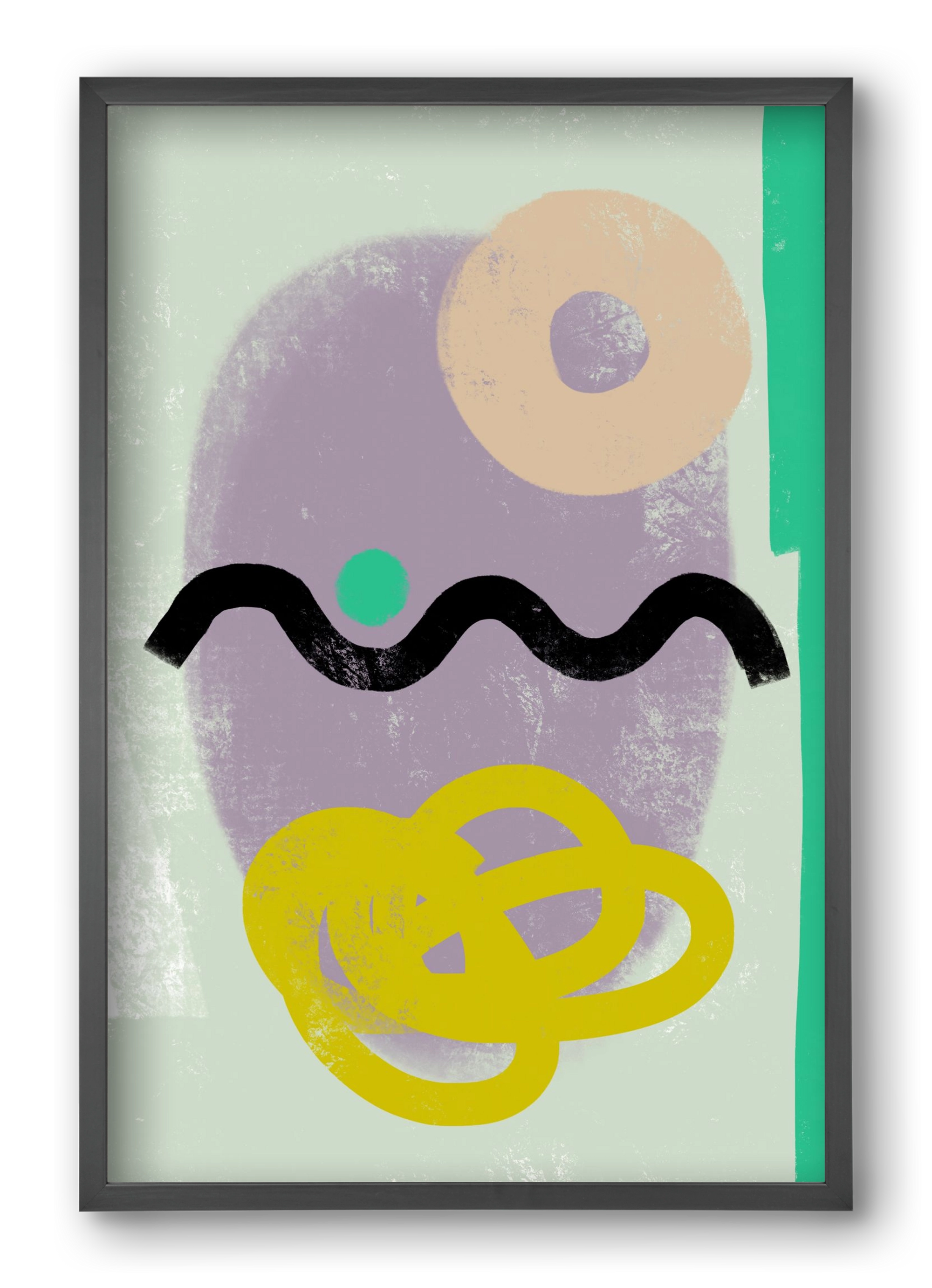 CONVERSATION, 40x60 cm (40x60 cm), Fekete keret