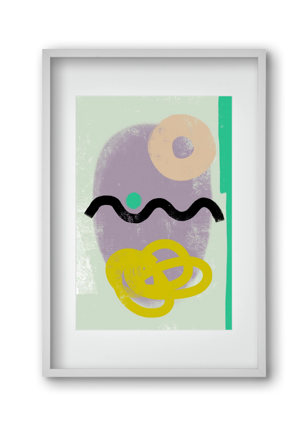 CONVERSATION, 30x45 cm (20x30 cm), Fehér keret, paszpartuval