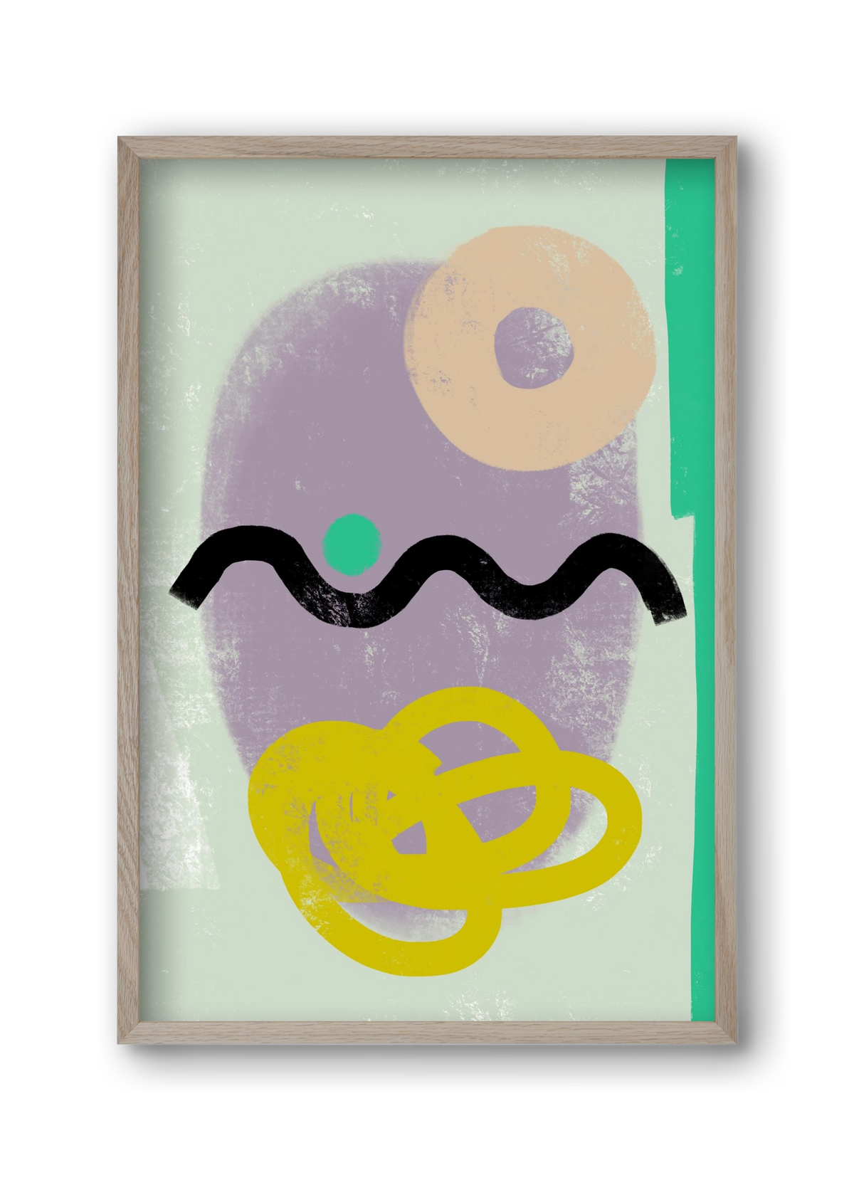 CONVERSATION, 30x45 cm (30x45 cm), Tölgy keret