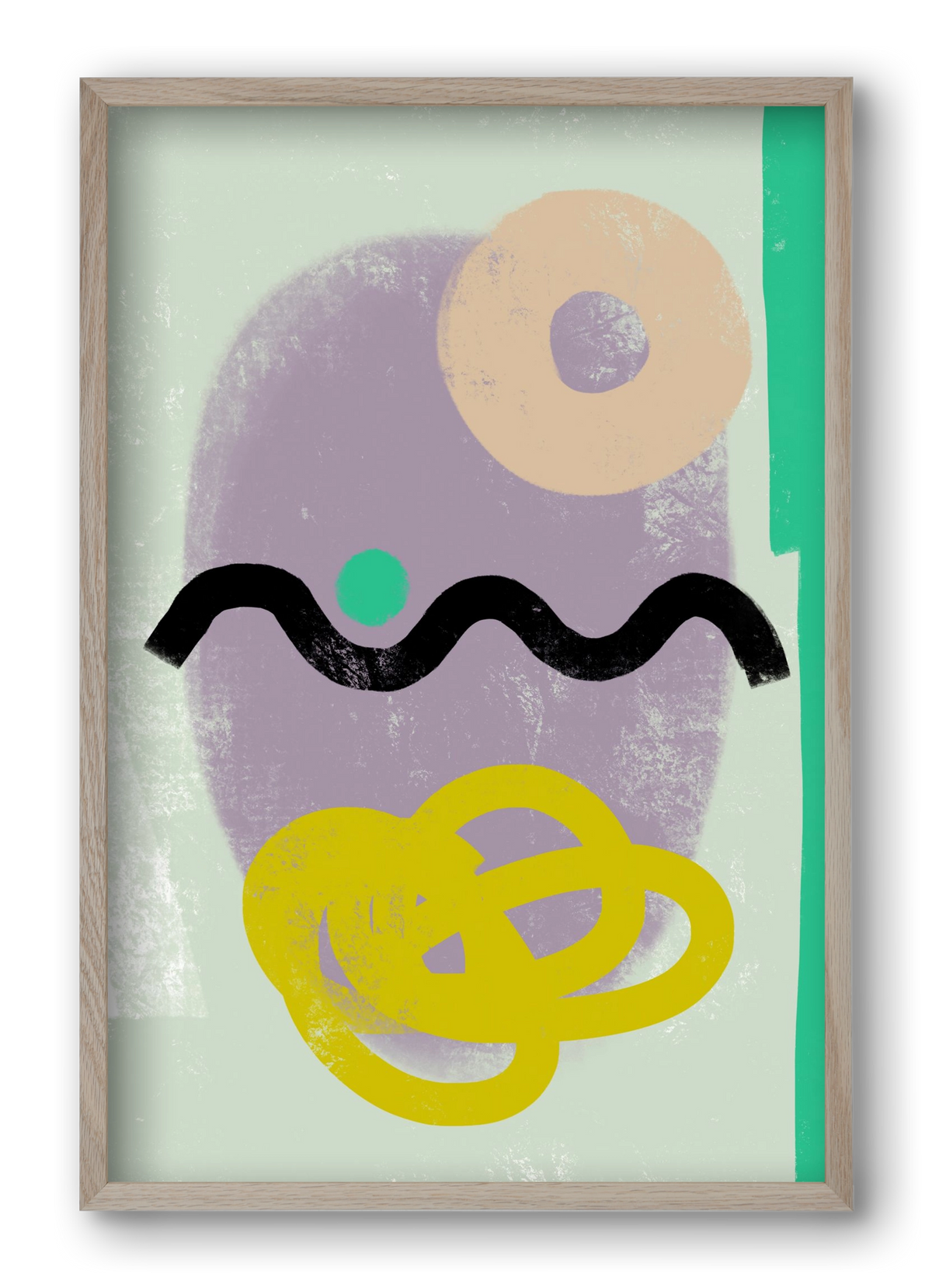 CONVERSATION, 40x60 cm (40x60 cm), Tölgy keret