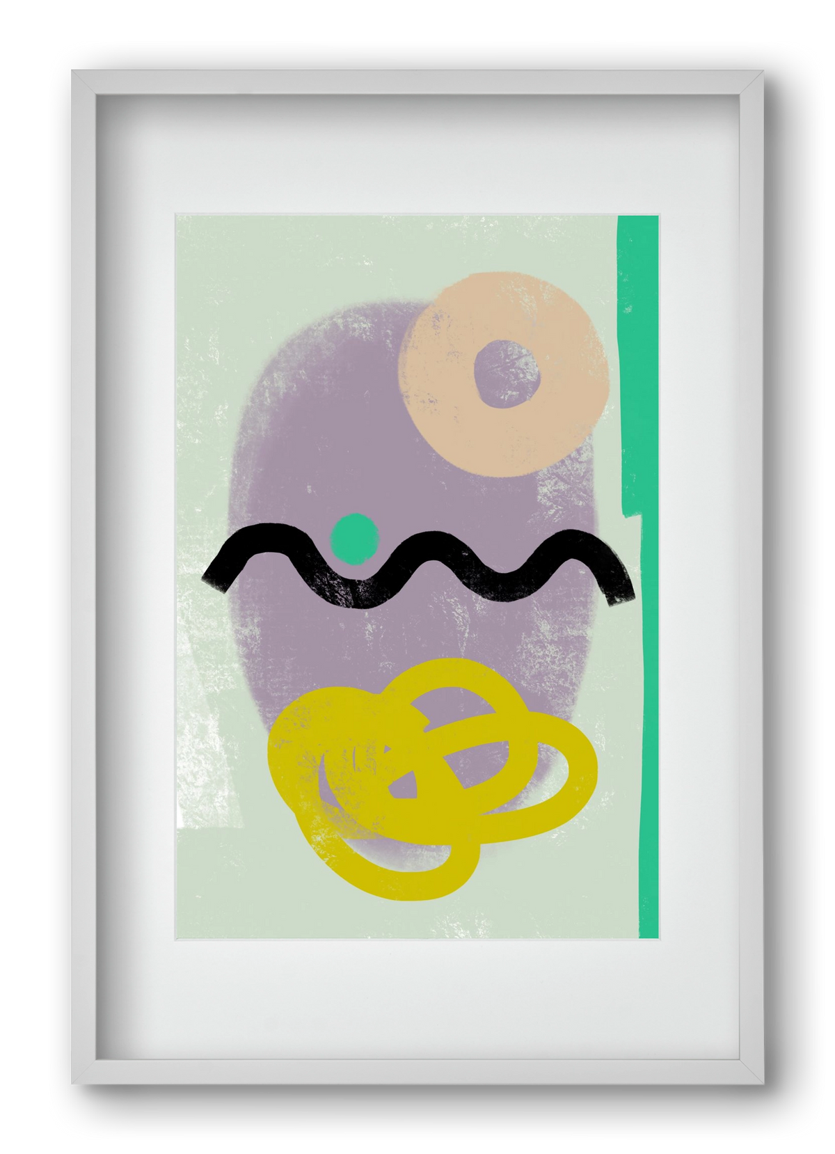 CONVERSATION, 40x60 cm (30x45 cm), Fehér keret, paszpartuval