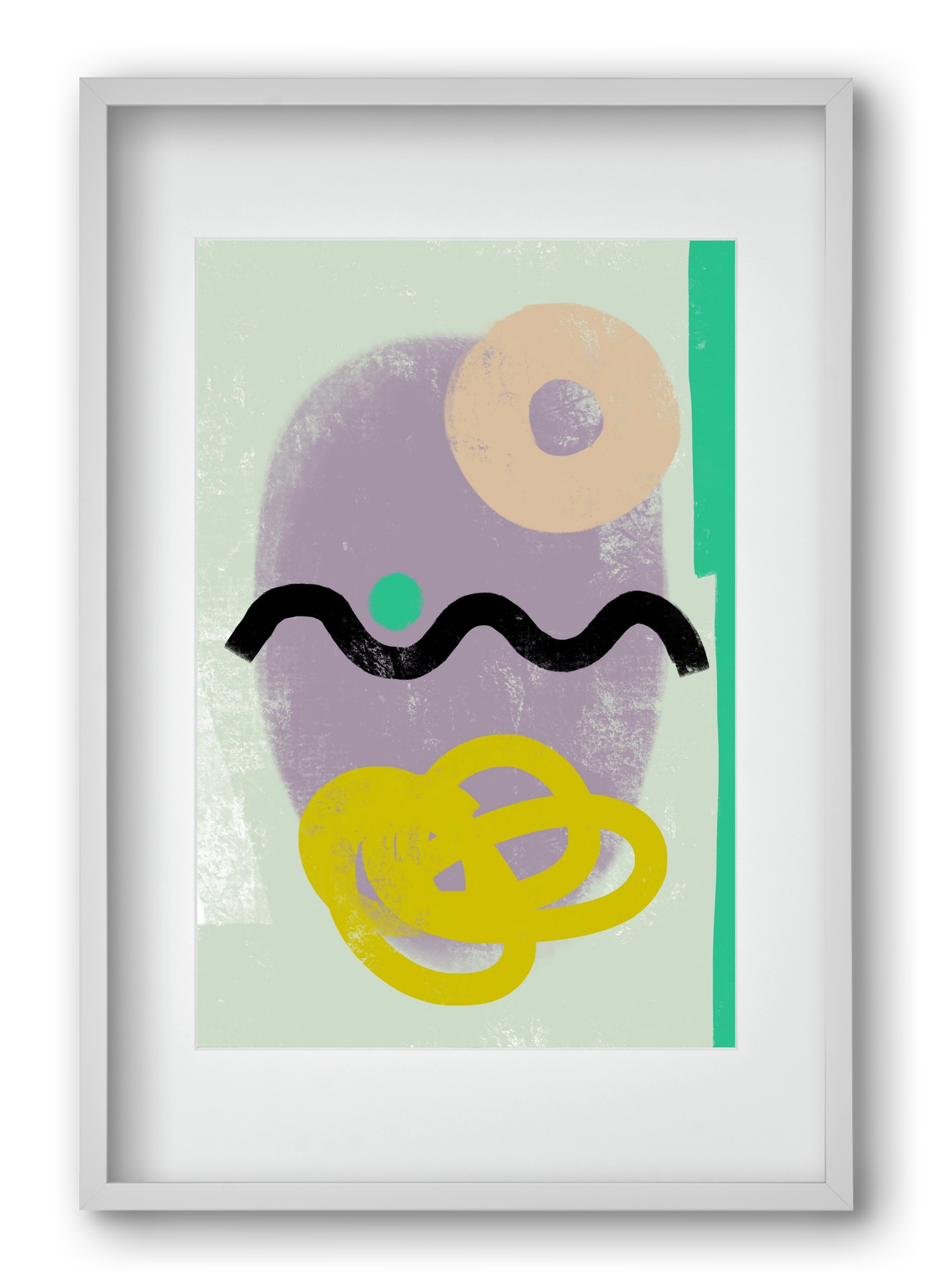 CONVERSATION, 40x60 cm (30x45 cm), Fehér keret, paszpartuval