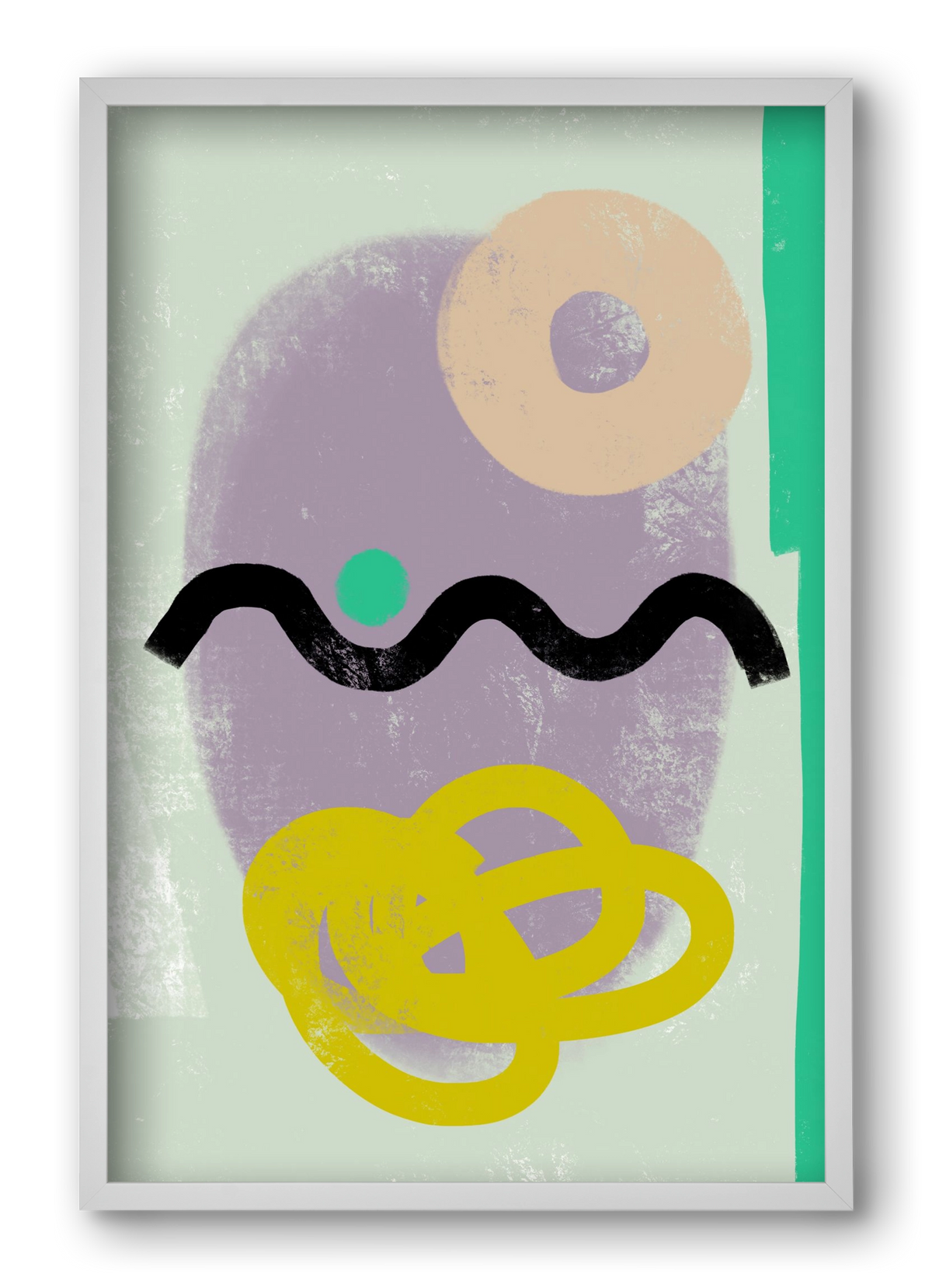 CONVERSATION, 40x60 cm (40x60 cm), Fehér keret