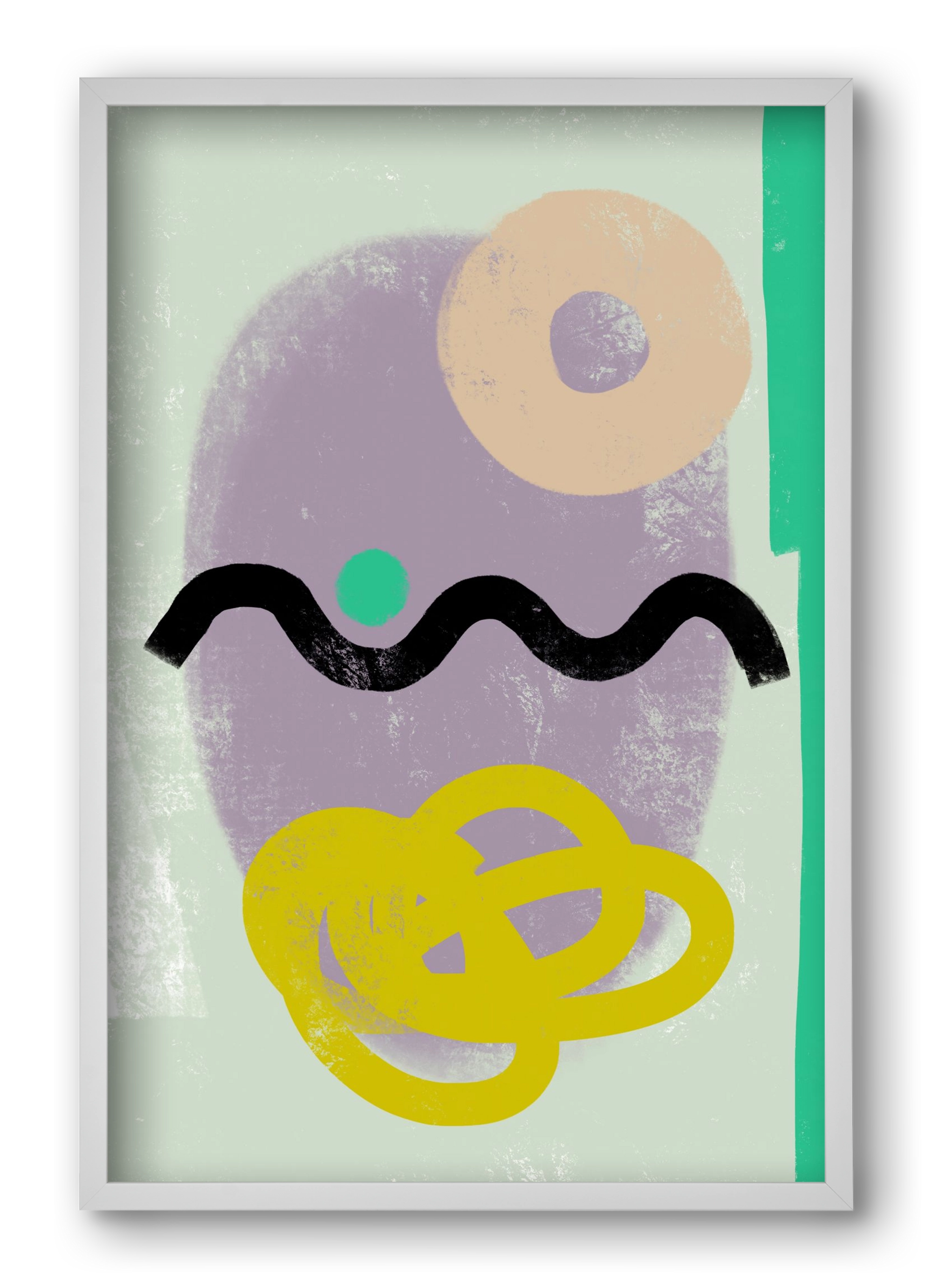 CONVERSATION, 40x60 cm (40x60 cm), Fehér keret