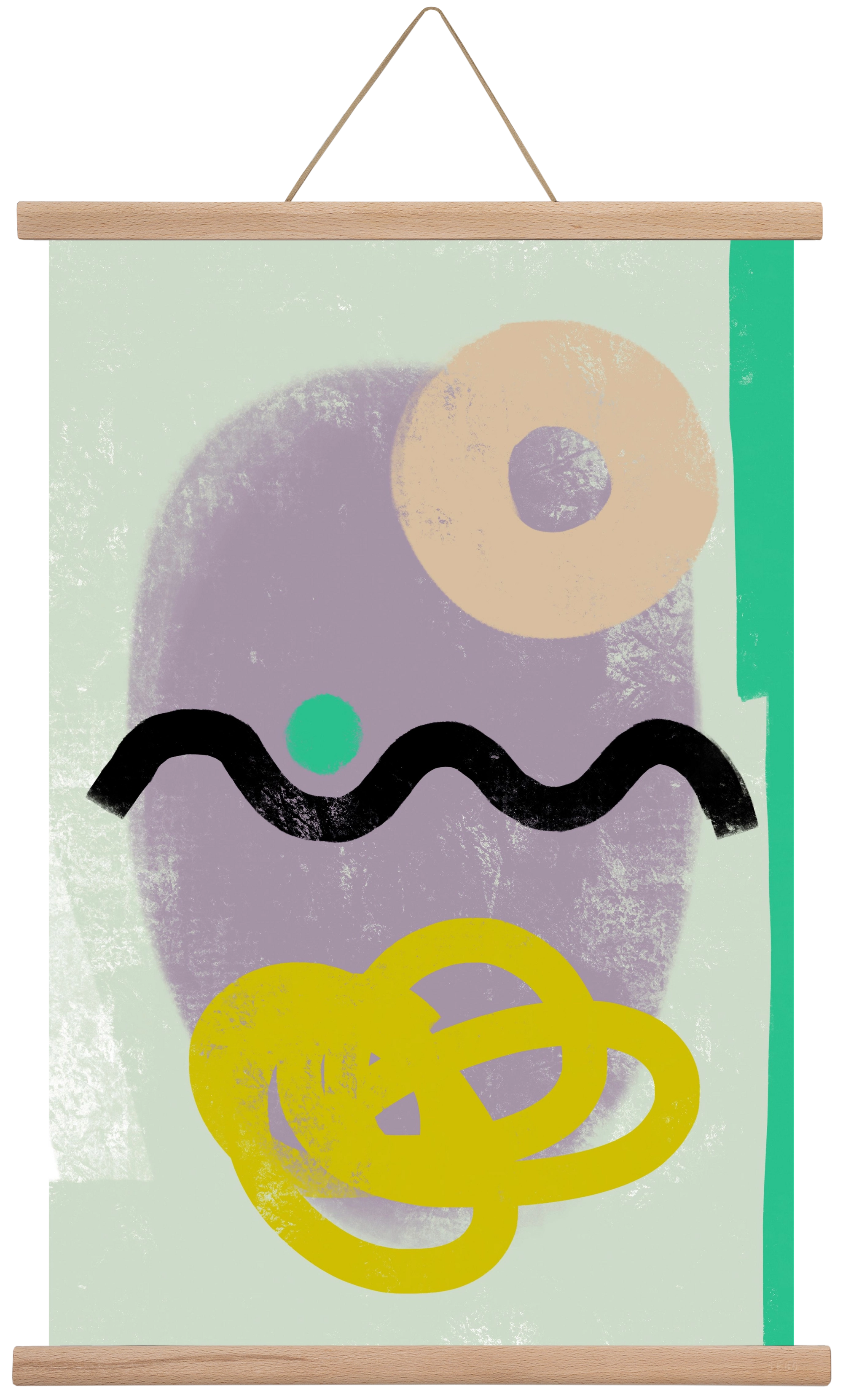 CONVERSATION, 40x60 cm (40x60 cm), Tölgy akasztó