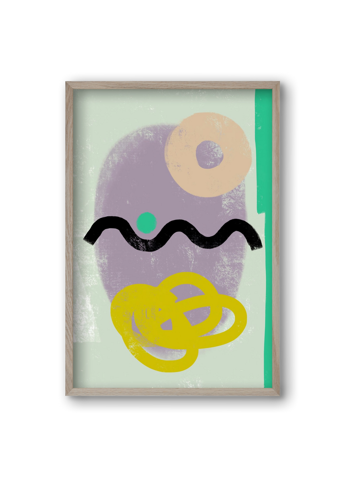 CONVERSATION, 20x30 cm (20x30 cm), Tölgy keret