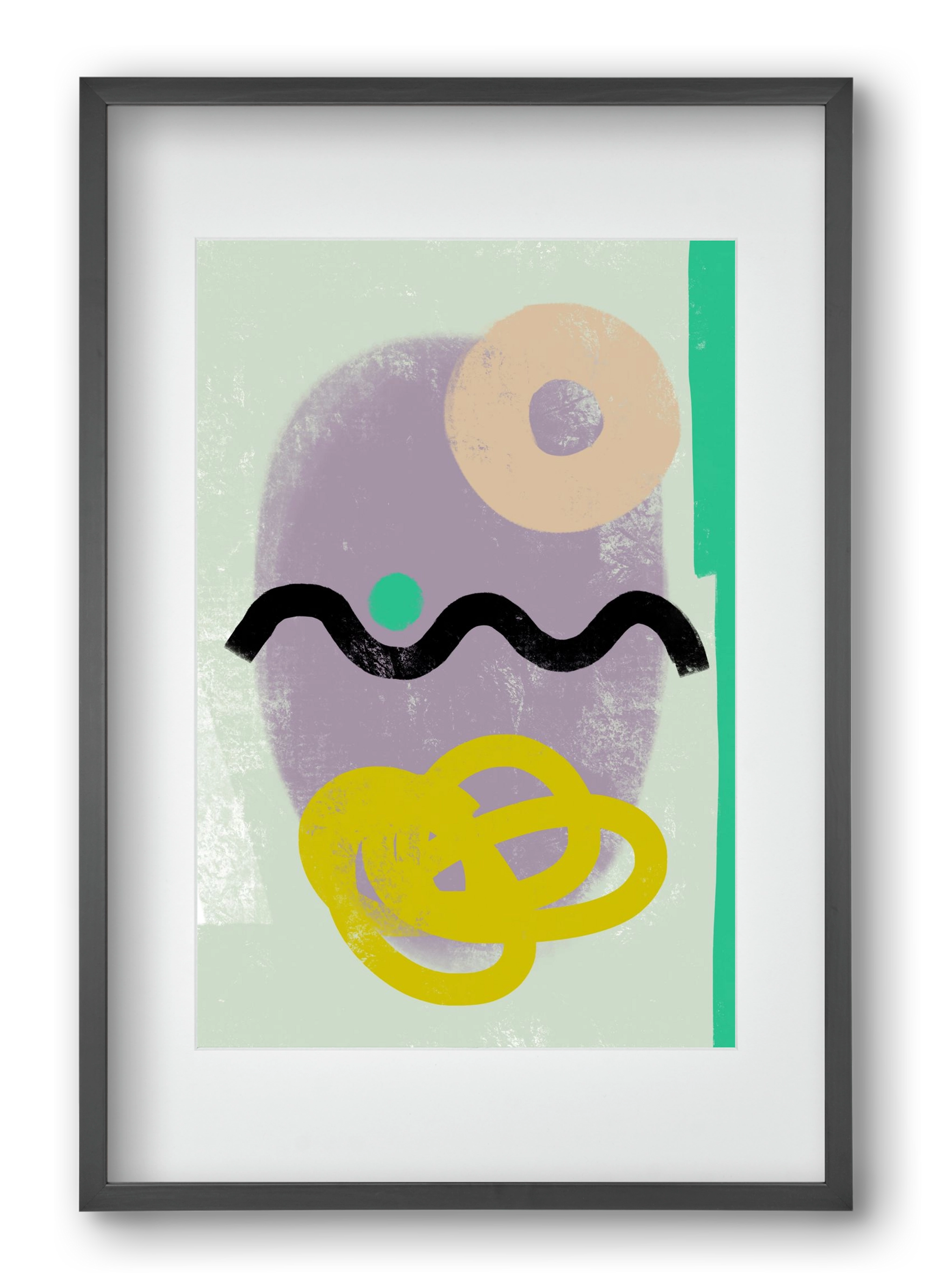 CONVERSATION, 40x60 cm (30x45 cm), Fekete keret, paszpartuval