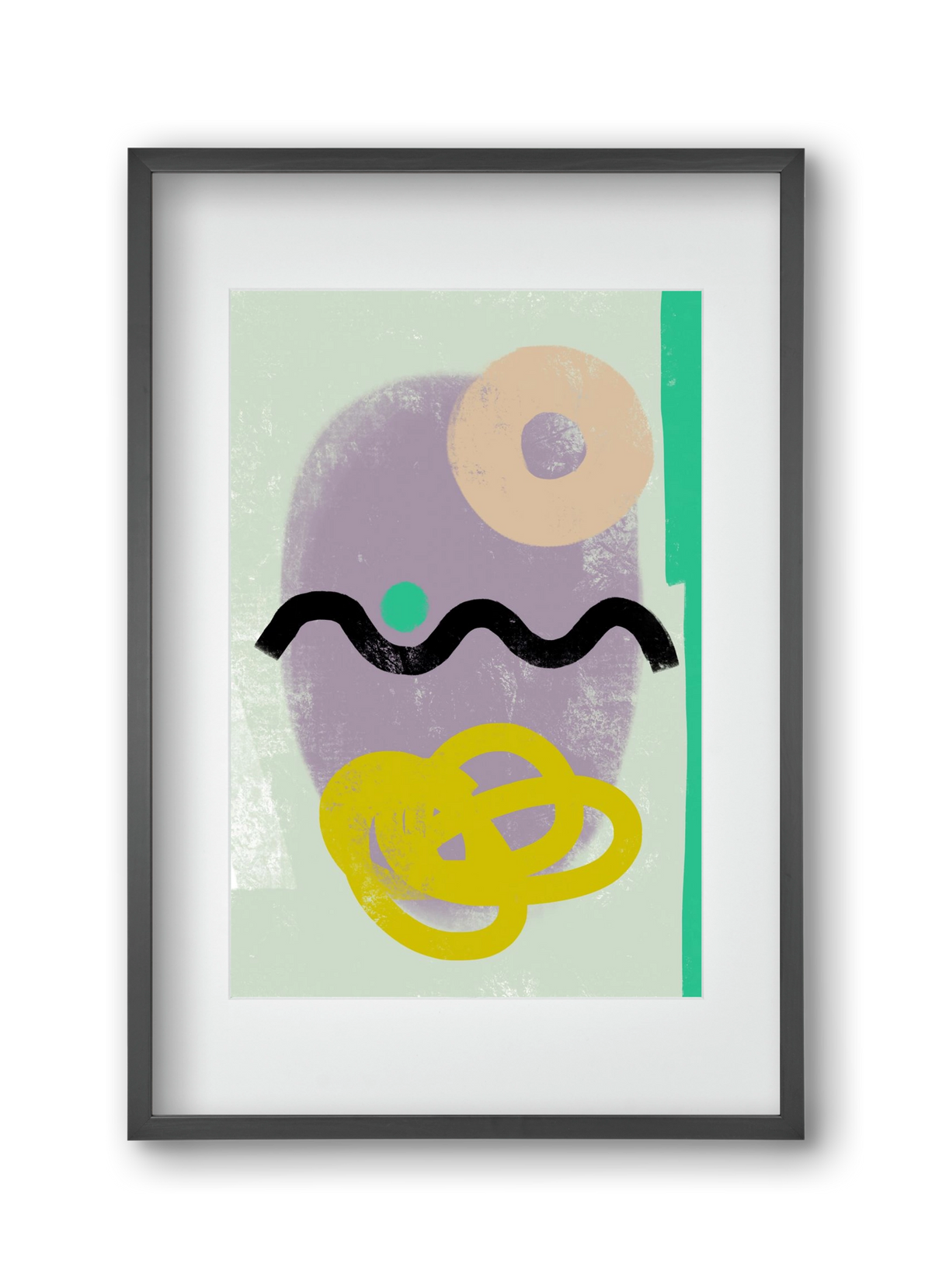 CONVERSATION, 30x45 cm (20x30 cm), Fekete keret, paszpartuval