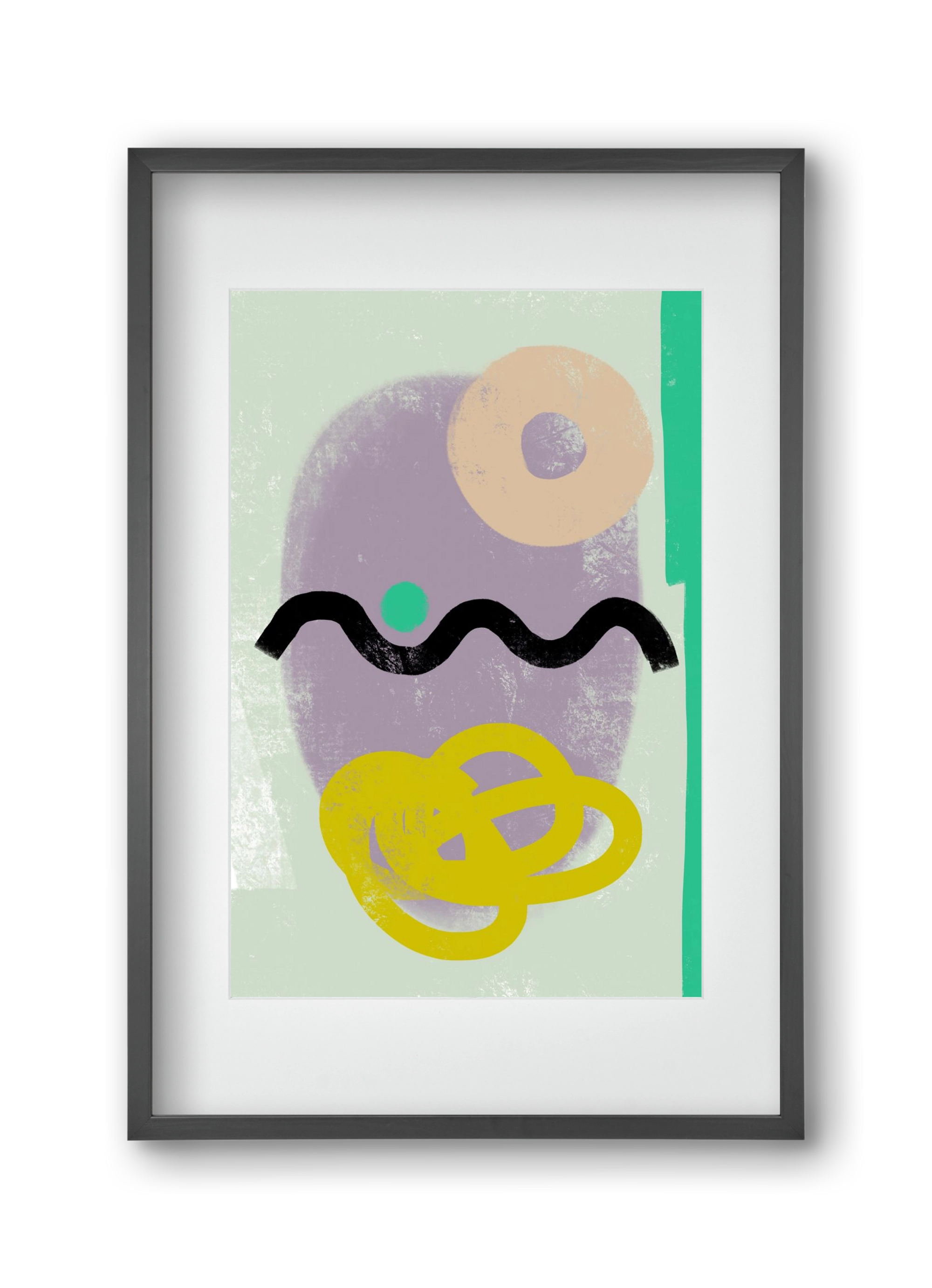 CONVERSATION, 30x45 cm (20x30 cm), Fekete keret, paszpartuval