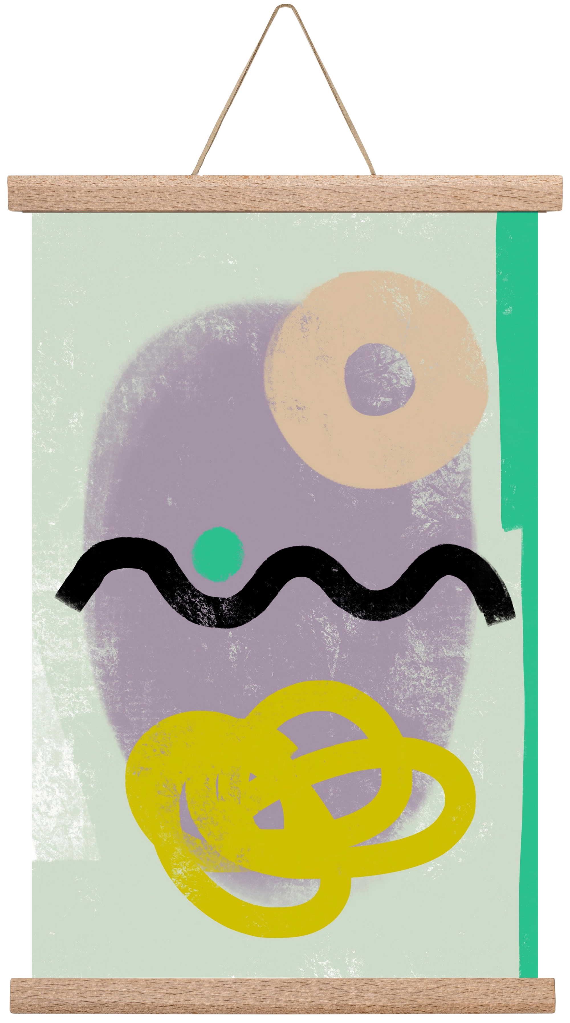 CONVERSATION, 30x45 cm (30x45 cm), Tölgy akasztó