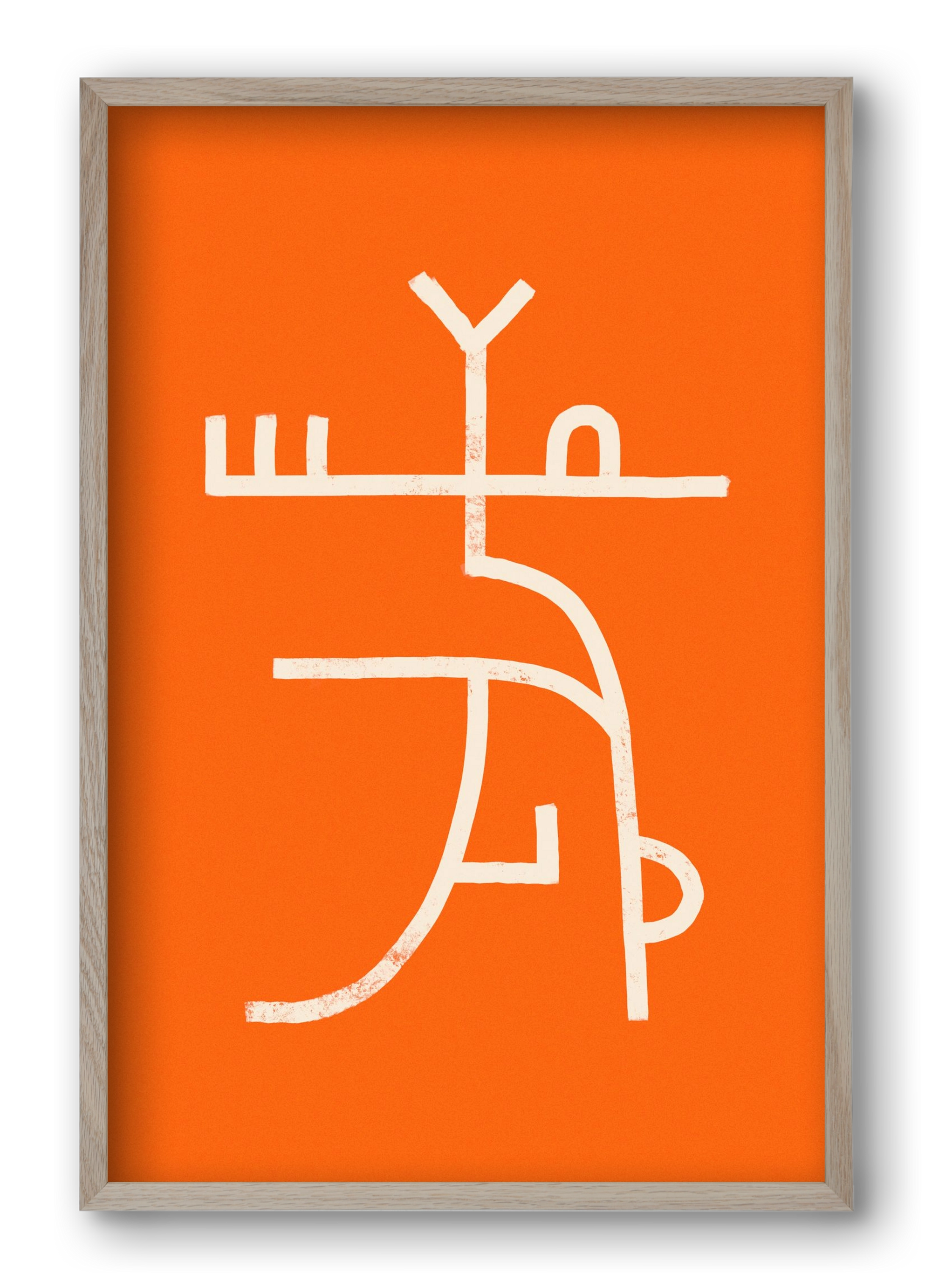 GOAT DANCE, 40x60 cm (40x60 cm), Tölgy keret