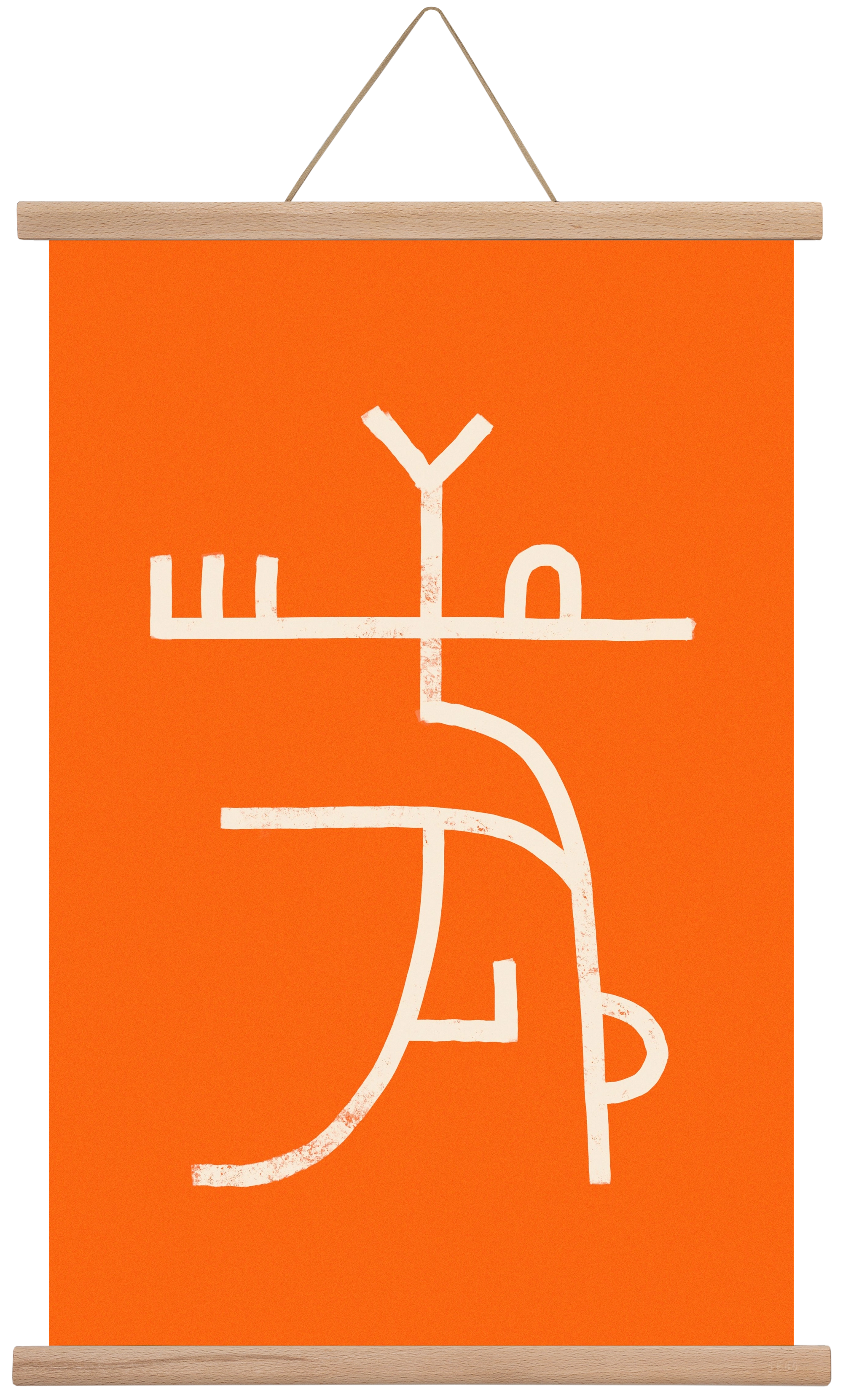 GOAT DANCE, 40x60 cm (40x60 cm), Tölgy akasztó