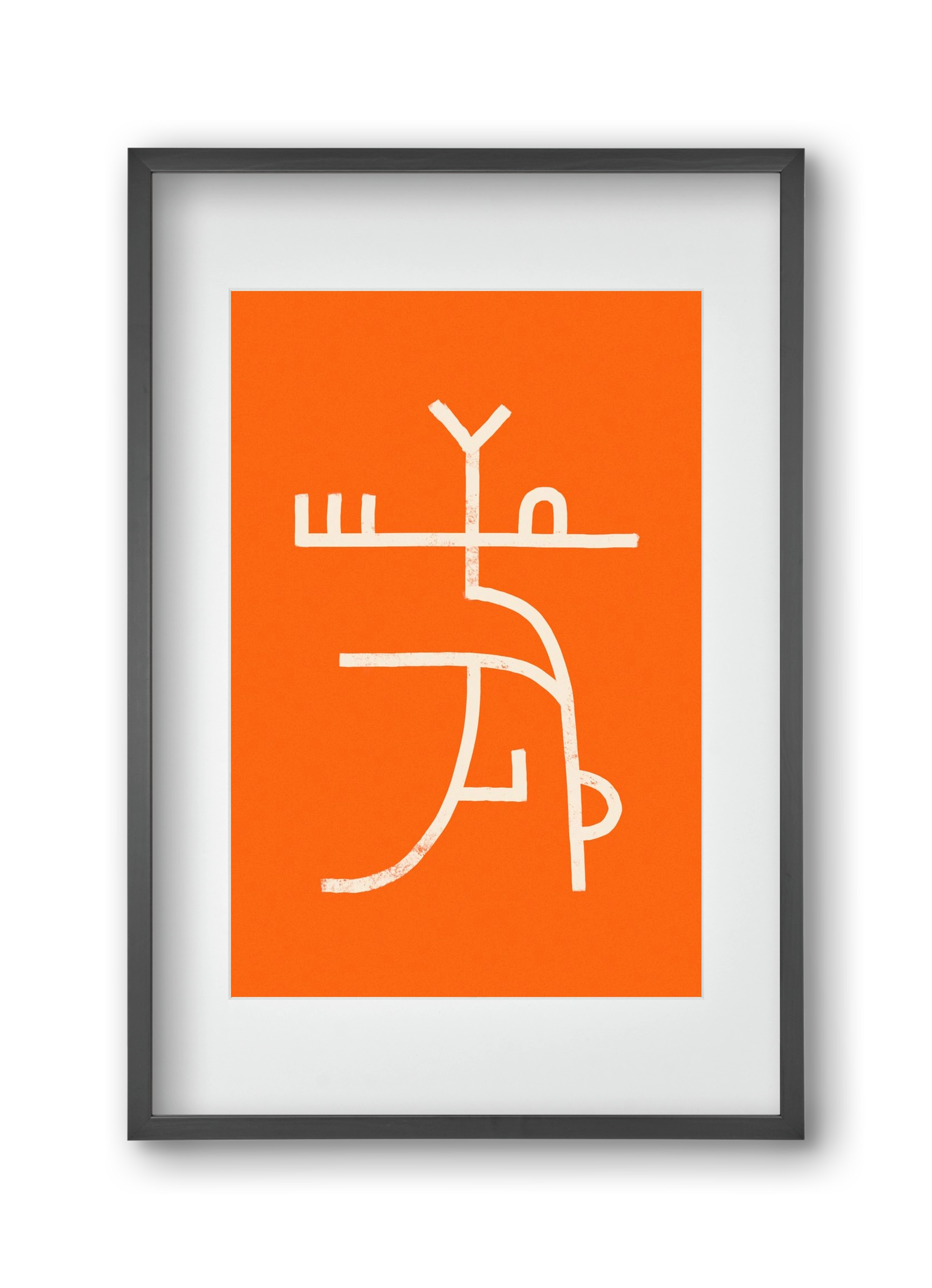 GOAT DANCE, 30x45 cm (20x30 cm), Fekete keret, paszpartuval