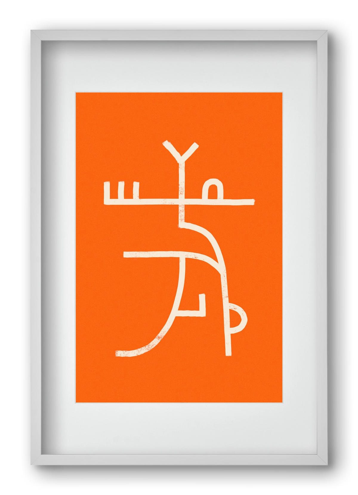 GOAT DANCE, 40x60 cm (30x45 cm), Fehér keret, paszpartuval